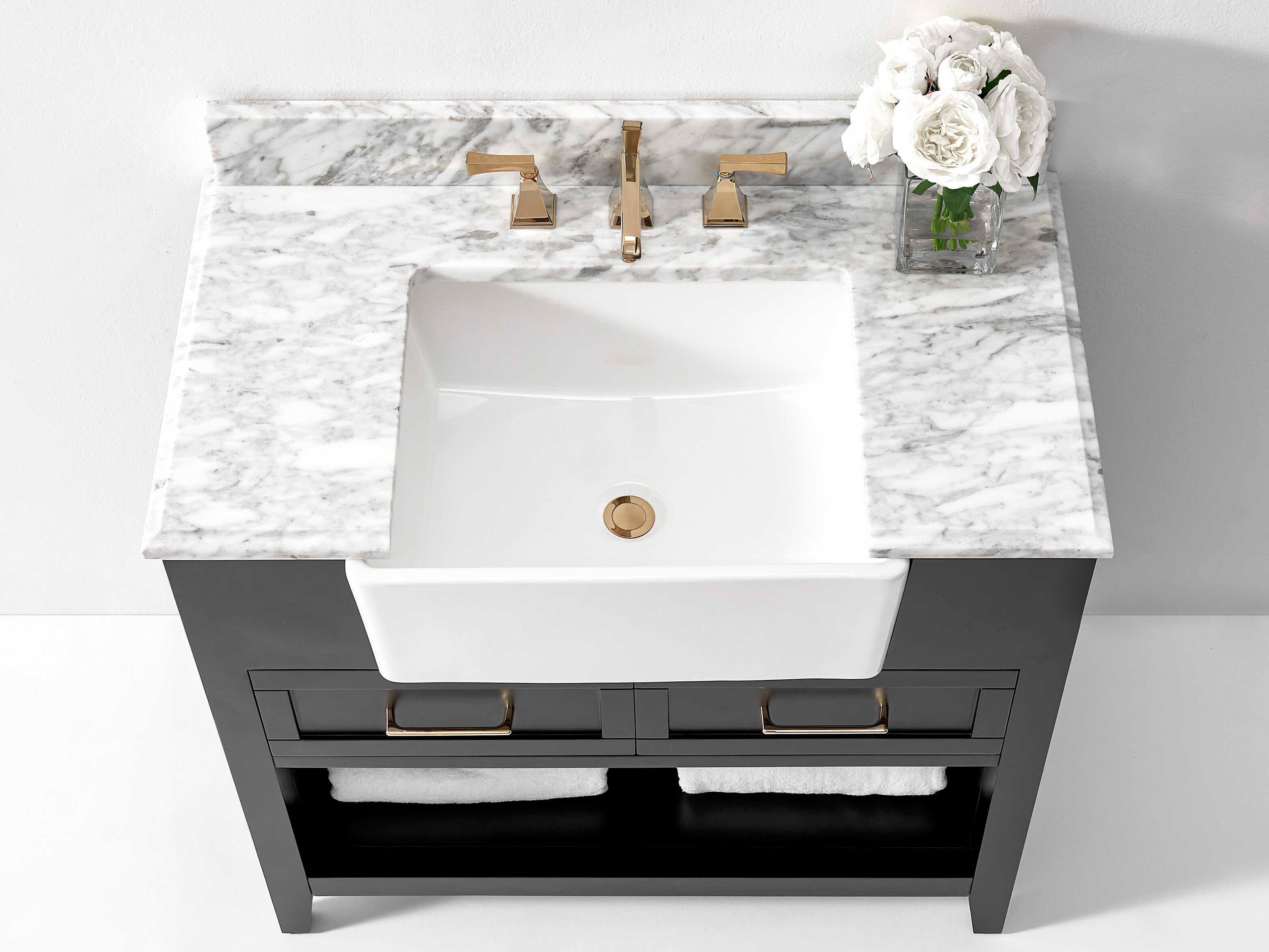 Ancerre Designs Hayley Black Onyx 36" Vanity