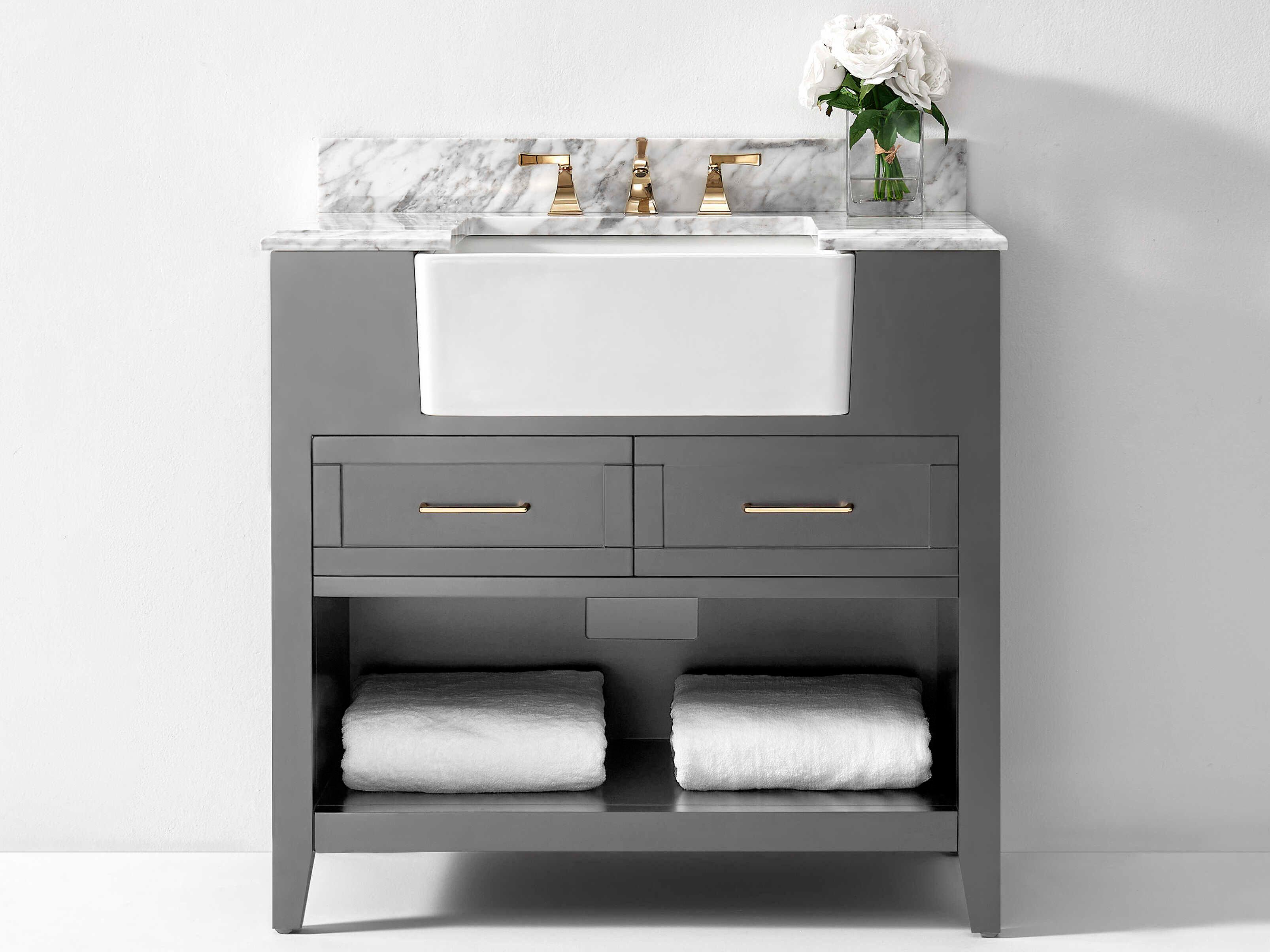 Ancerre Designs Hayley Sea Cloud Gray 36" Vanity