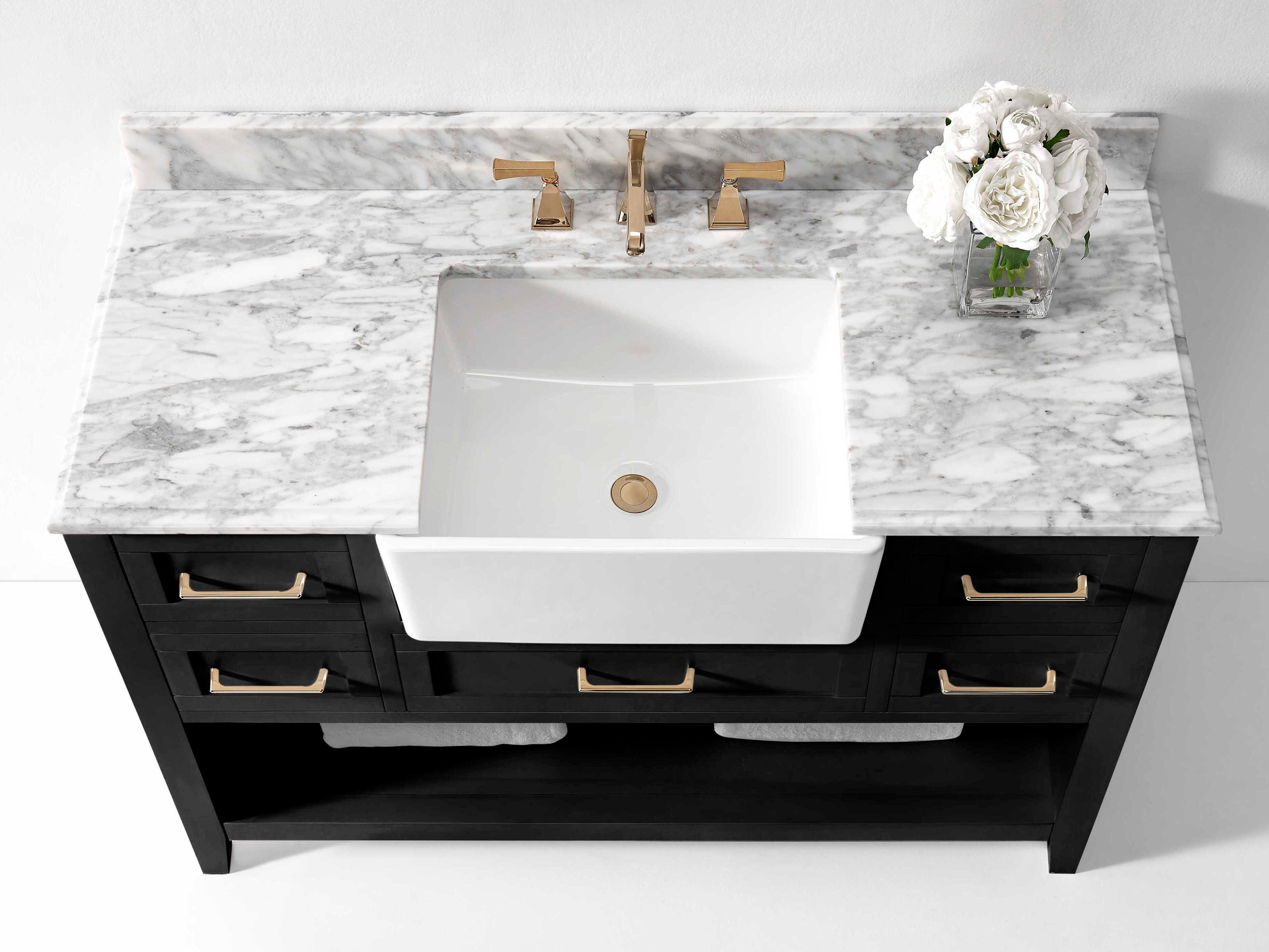 Ancerre Designs Hayley Black Onyx 48" Vanity