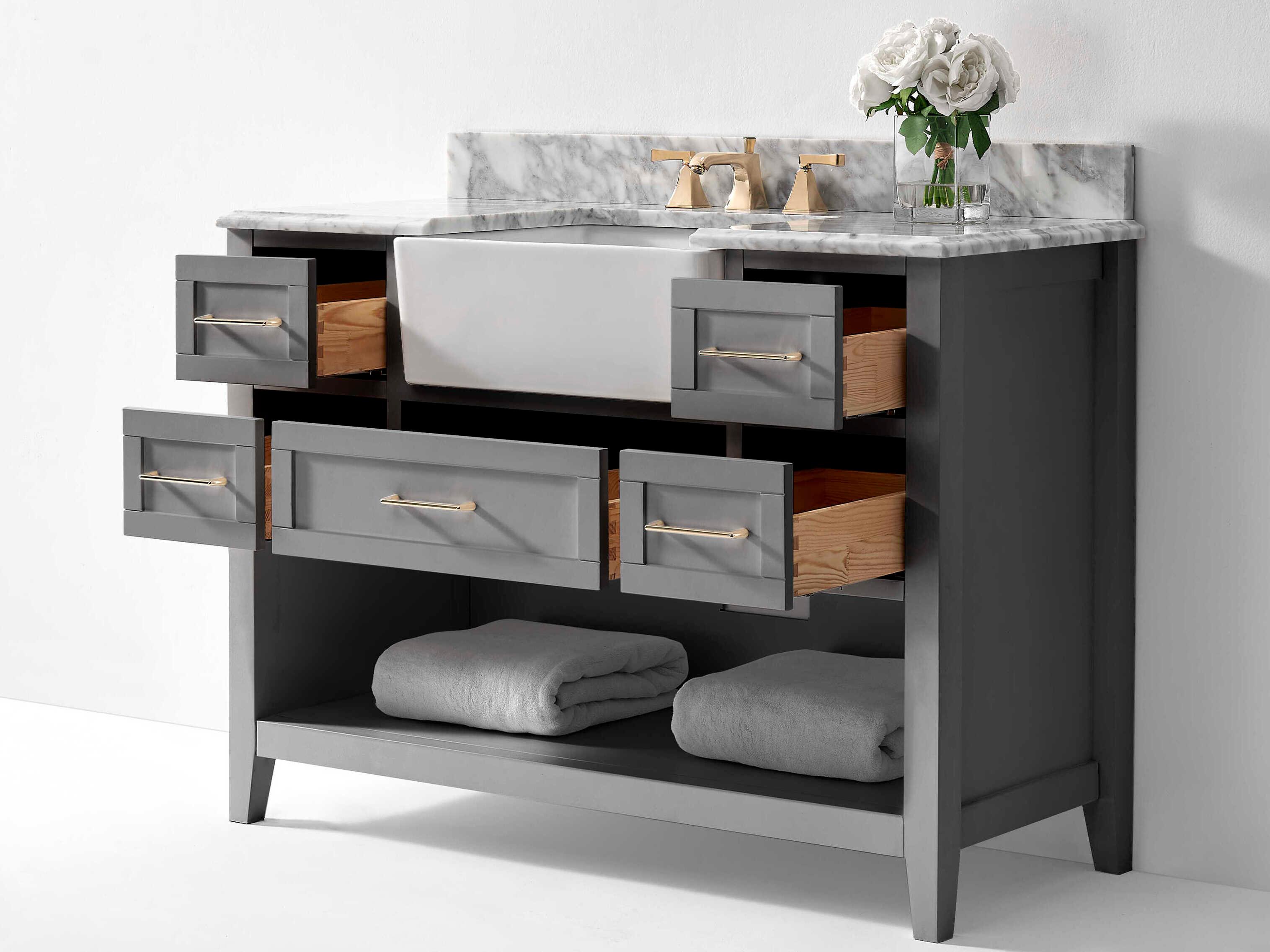 Ancerre Designs Hayley Sea Cloud Gray 48" Vanity