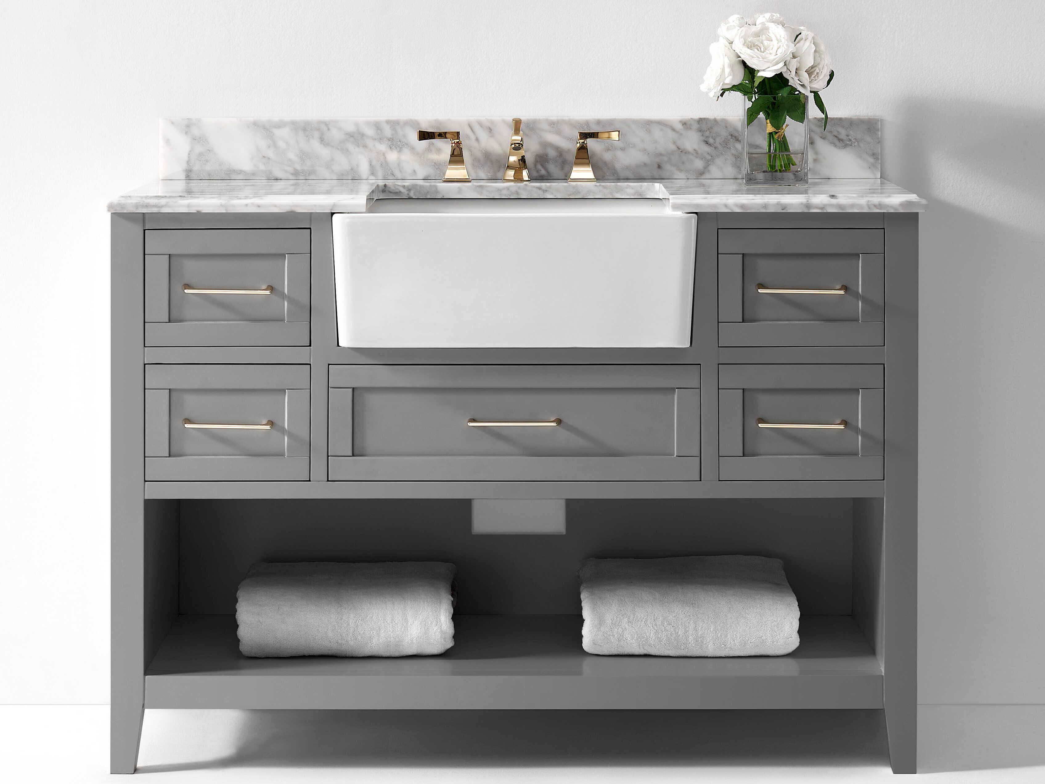 Ancerre Designs Hayley Sea Cloud Gray 48" Vanity
