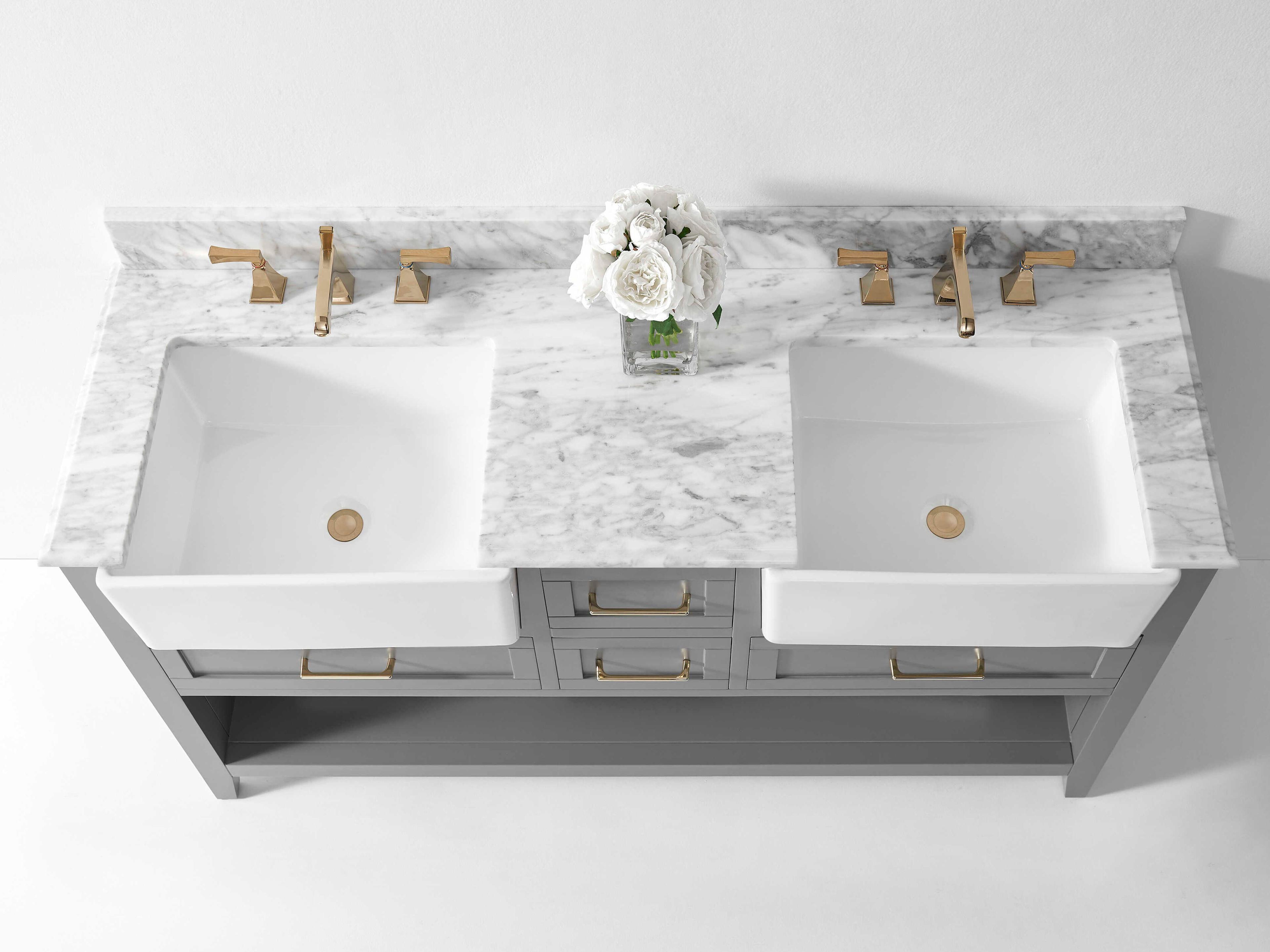 Ancerre Designs Hayley Sea Cloud Gray 60" Vanity