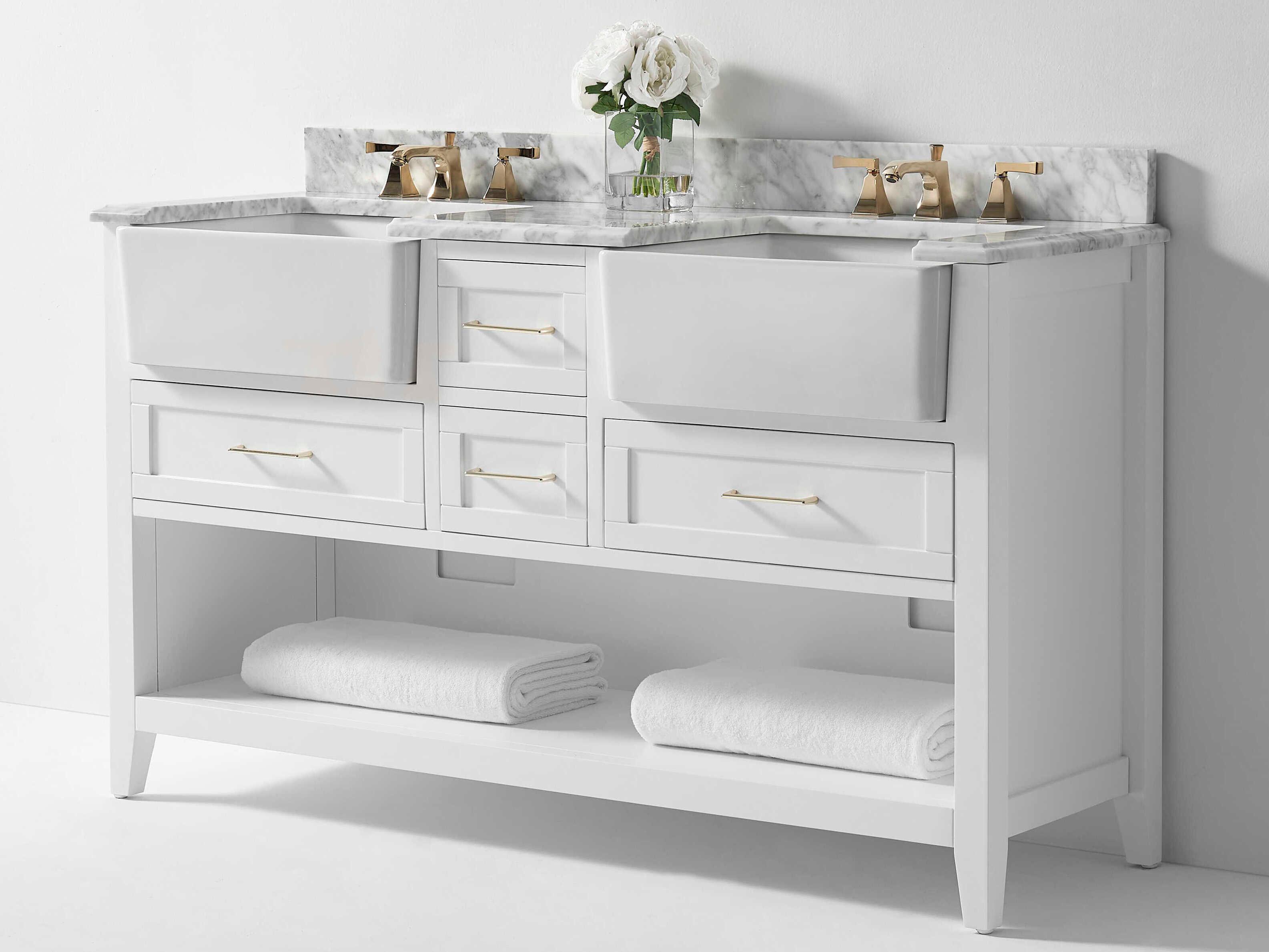 Ancerre Designs Hayley White 60" Vanity