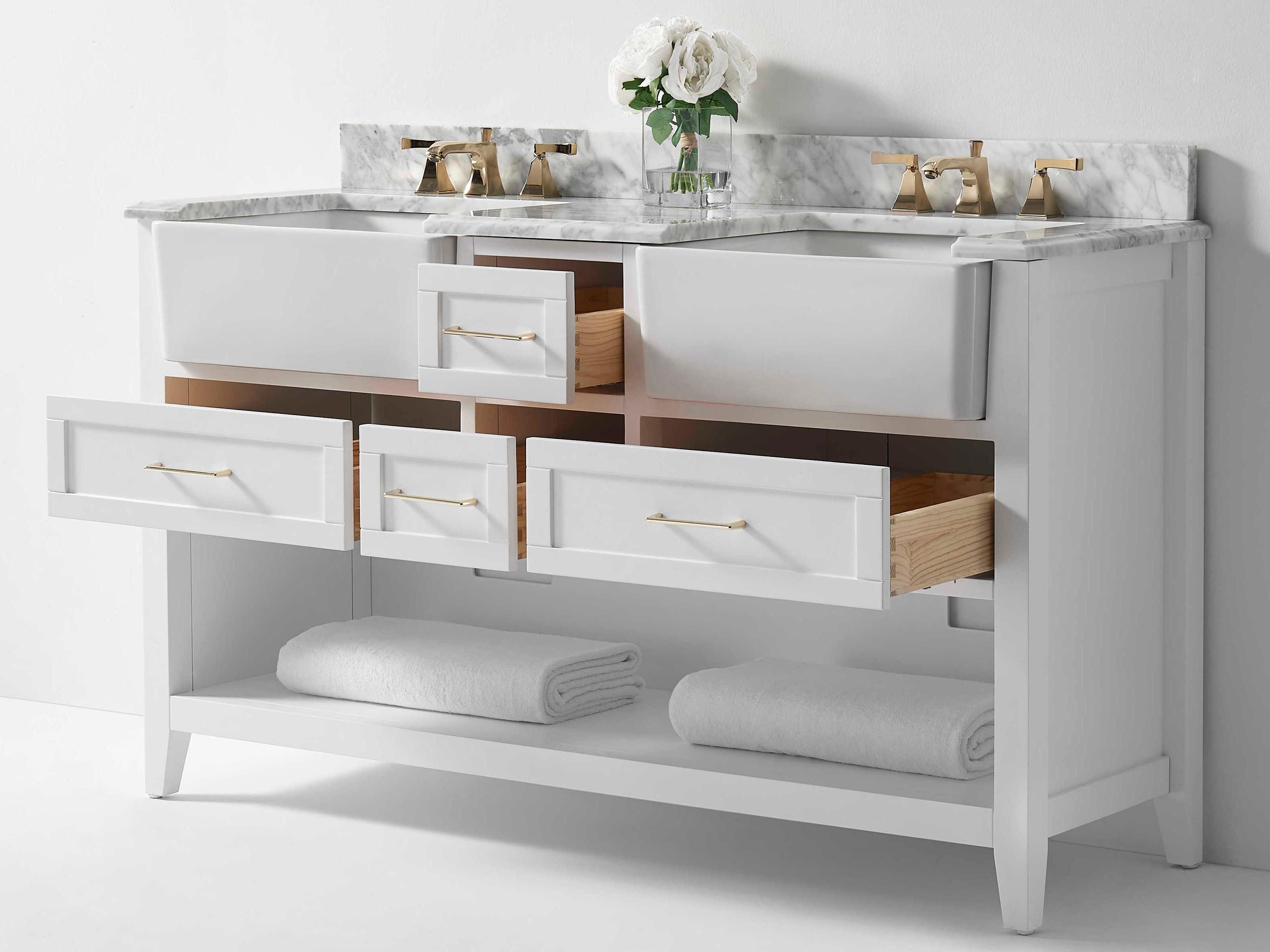 Ancerre Designs Hayley White 60" Vanity