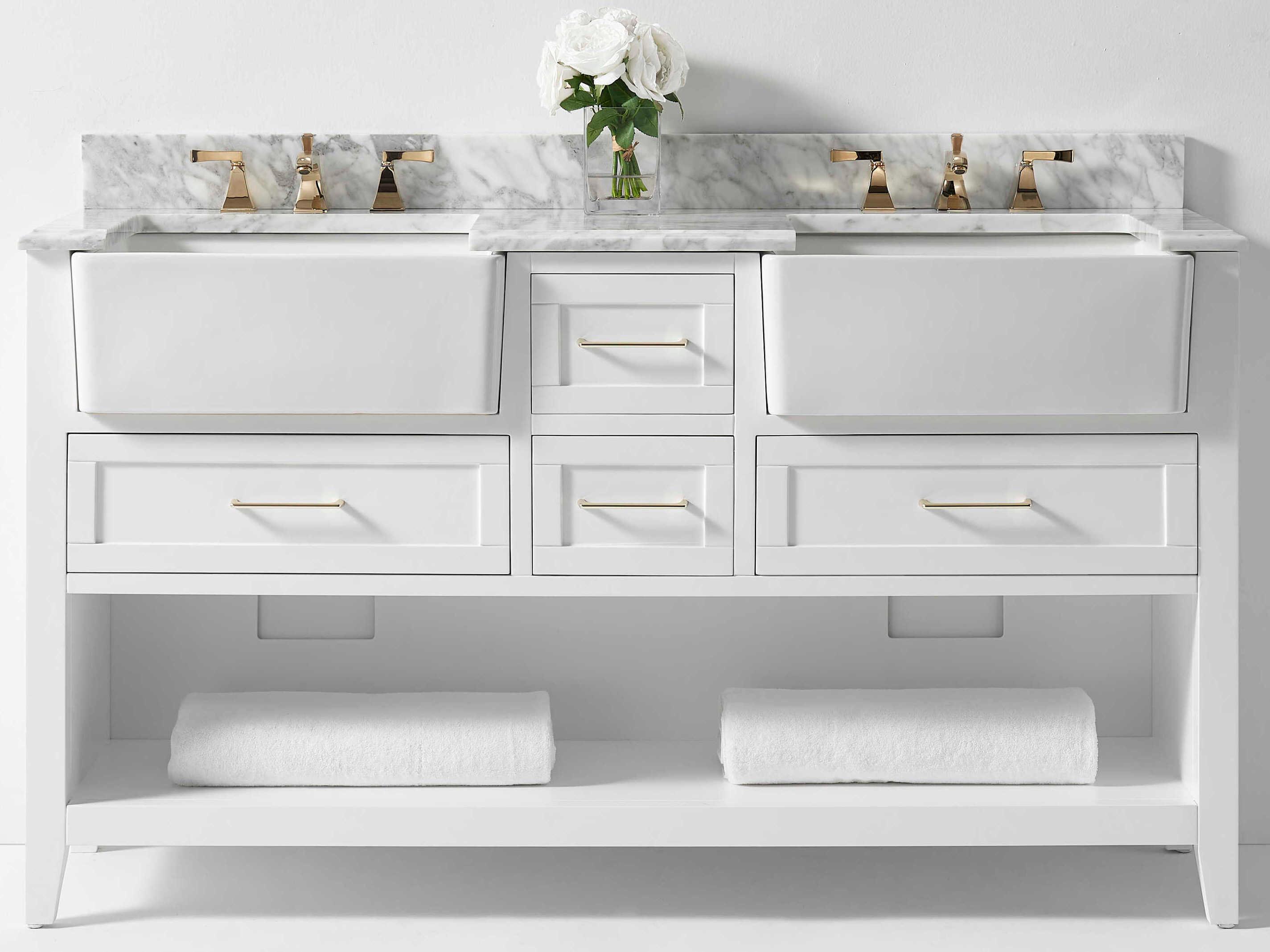 Ancerre Designs Hayley White 60" Vanity