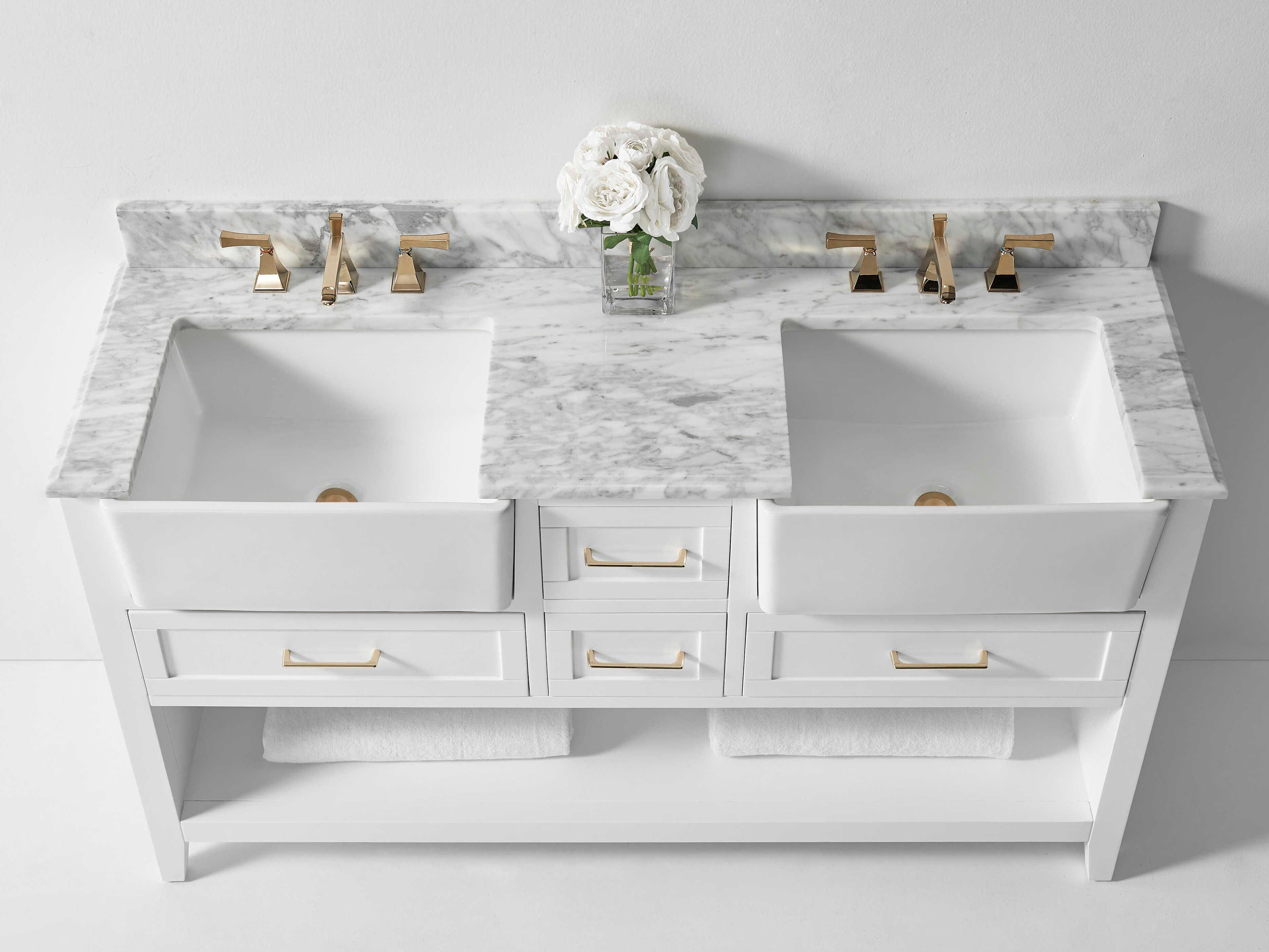 Ancerre Designs Hayley White 60" Vanity