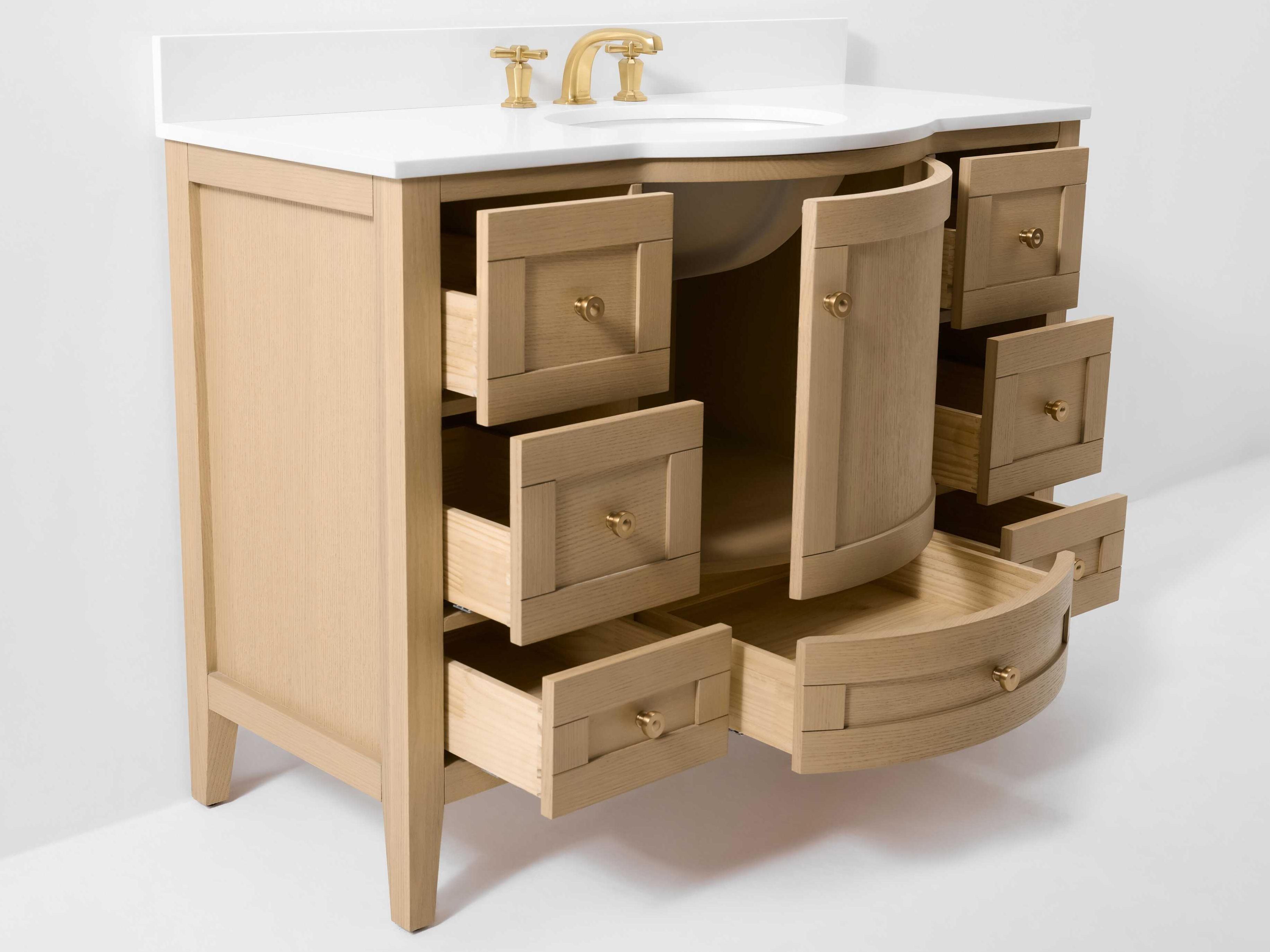 Ancerre Designs Lauren Oak 48" Vanity