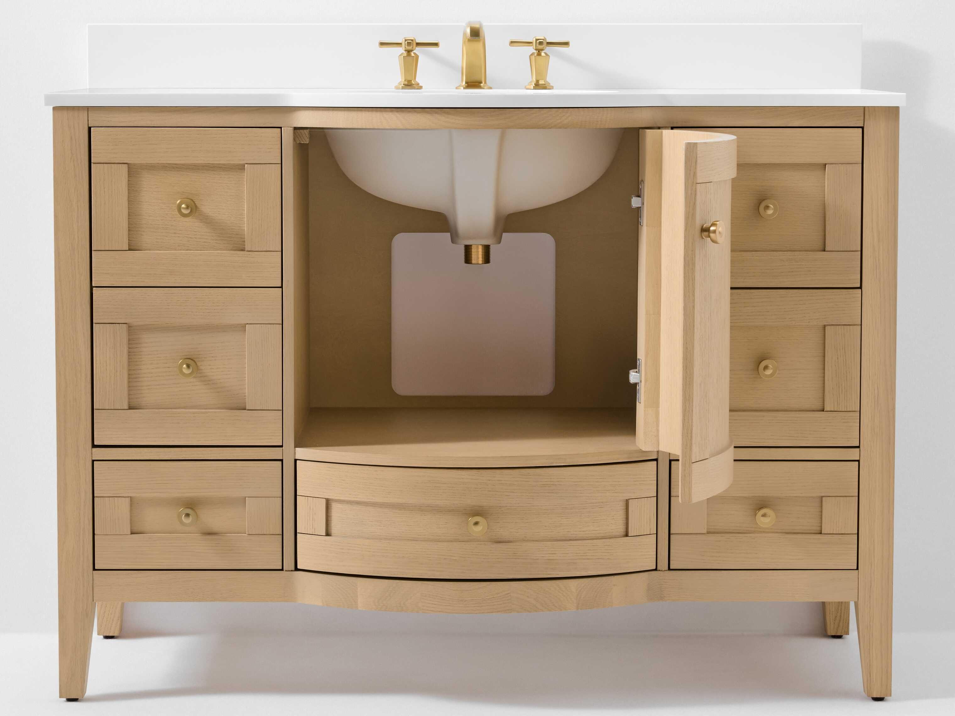 Ancerre Designs Lauren Oak 48" Vanity