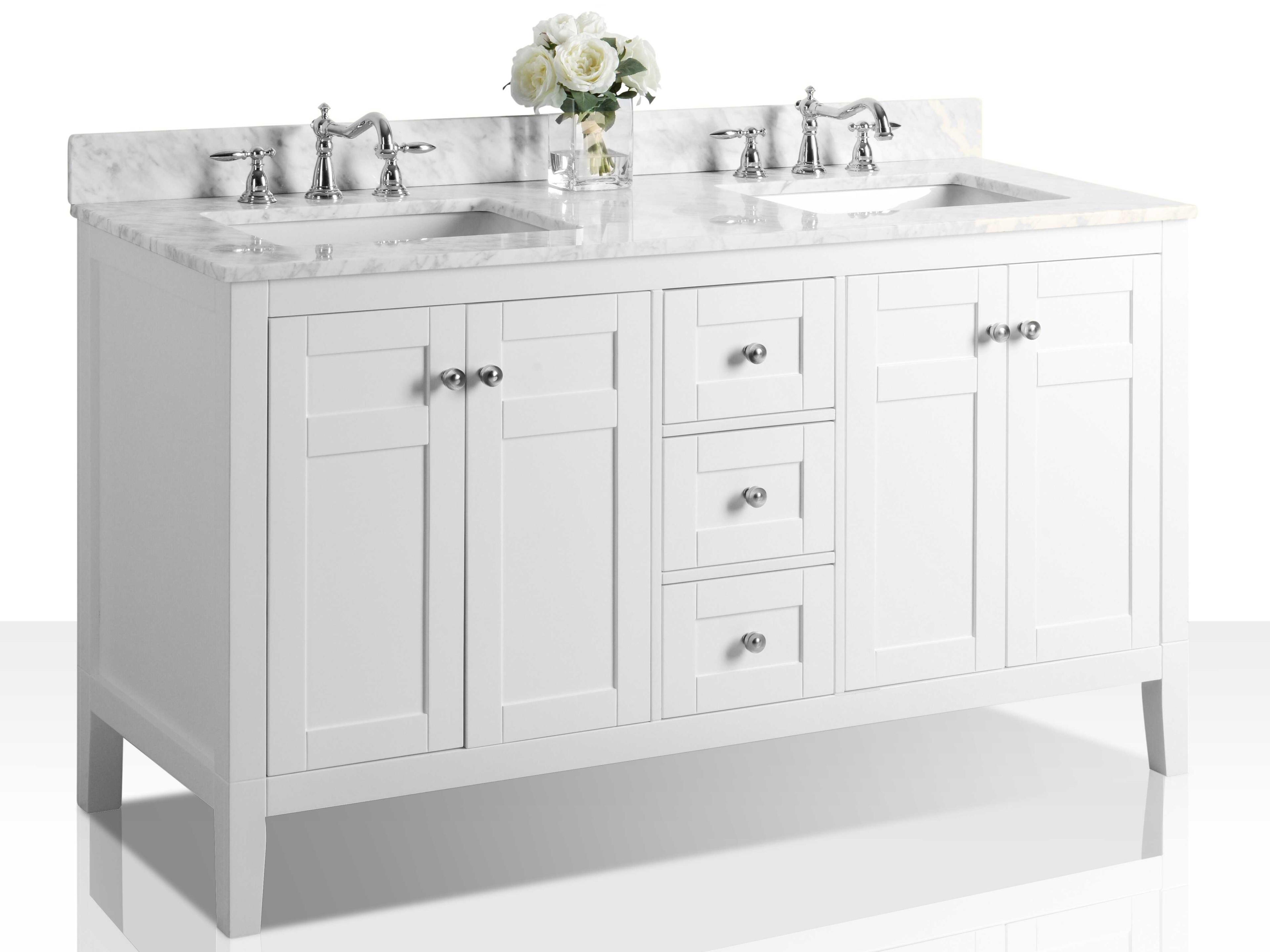 Ancerre Designs Maili White 60" Vanity