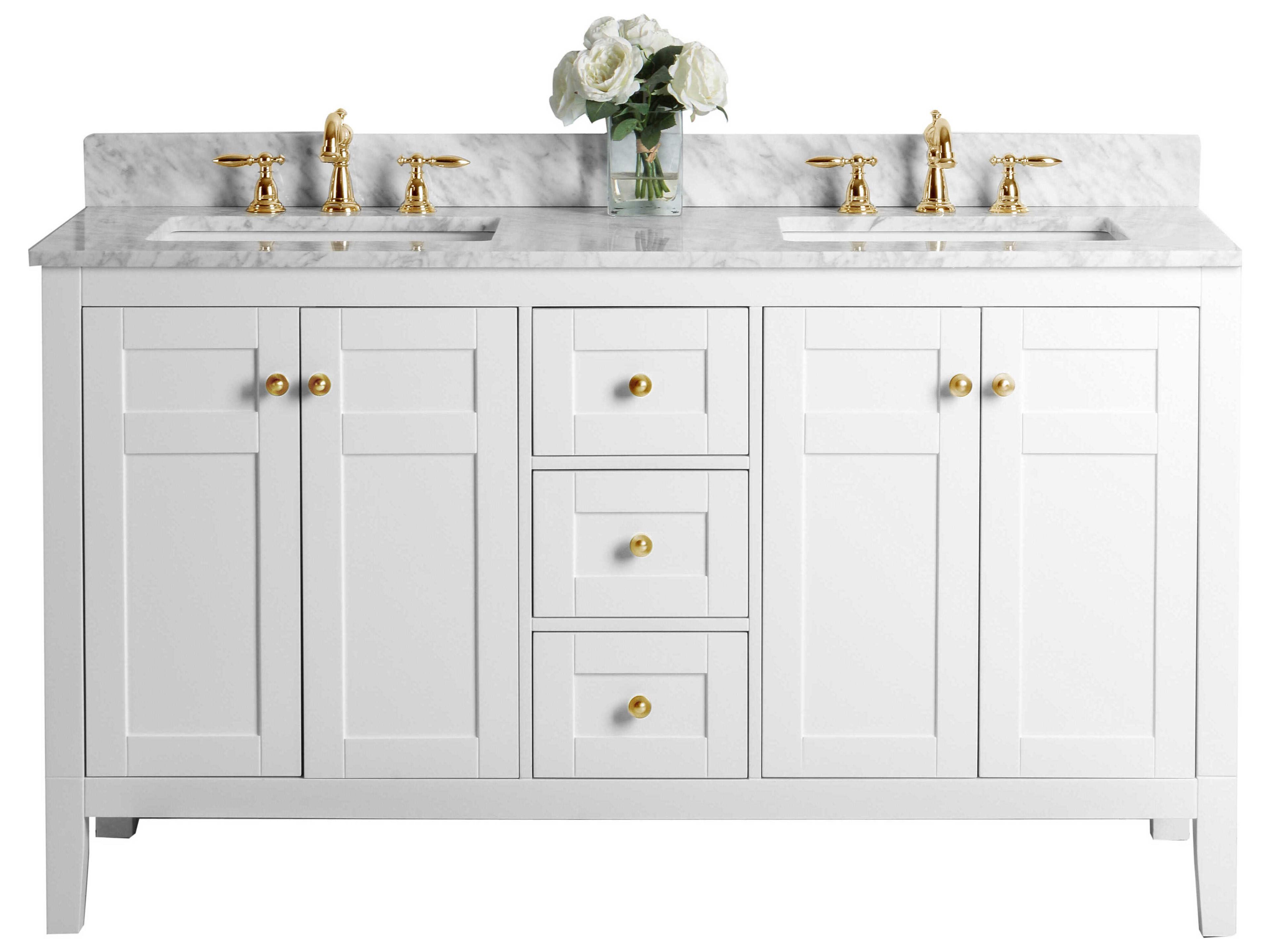 Ancerre Designs Maili White 60" Vanity