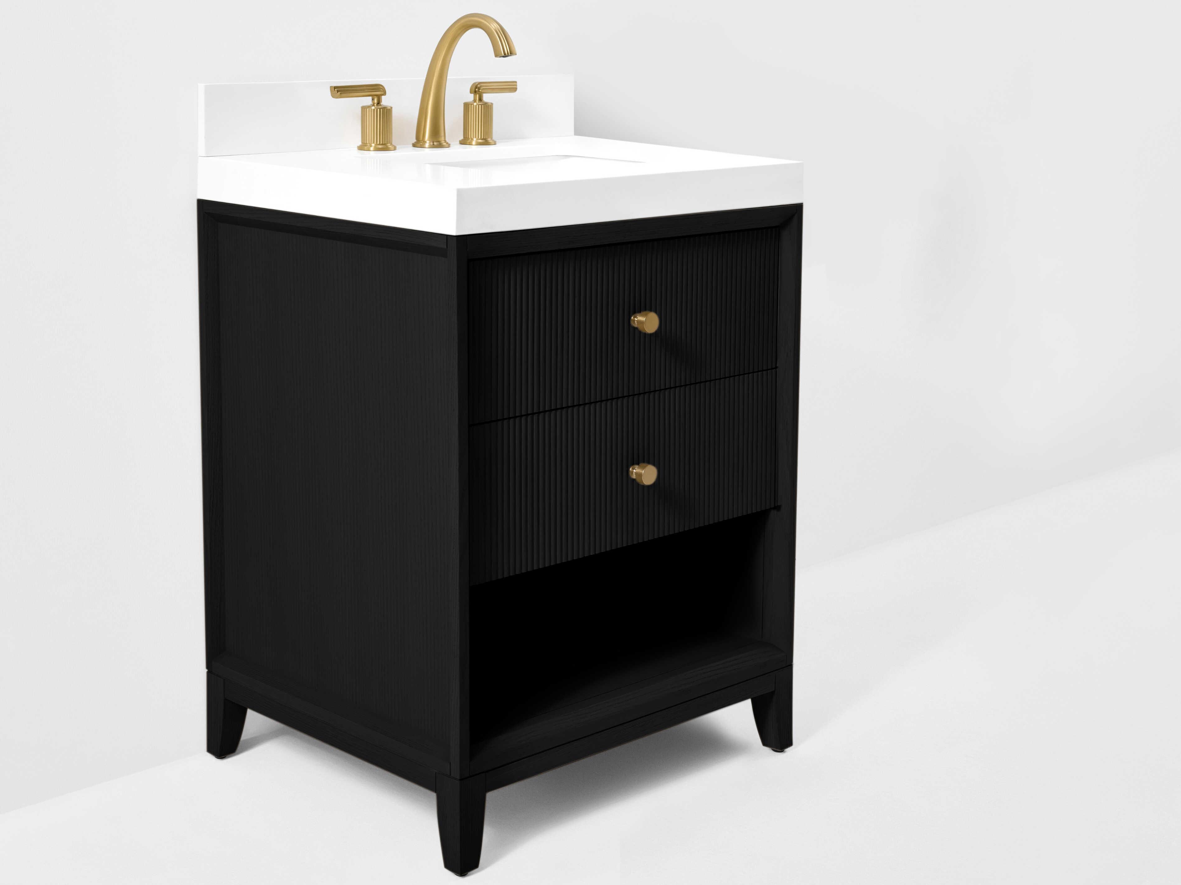 Ancerre Designs Momo Black Oak 24" Vanity