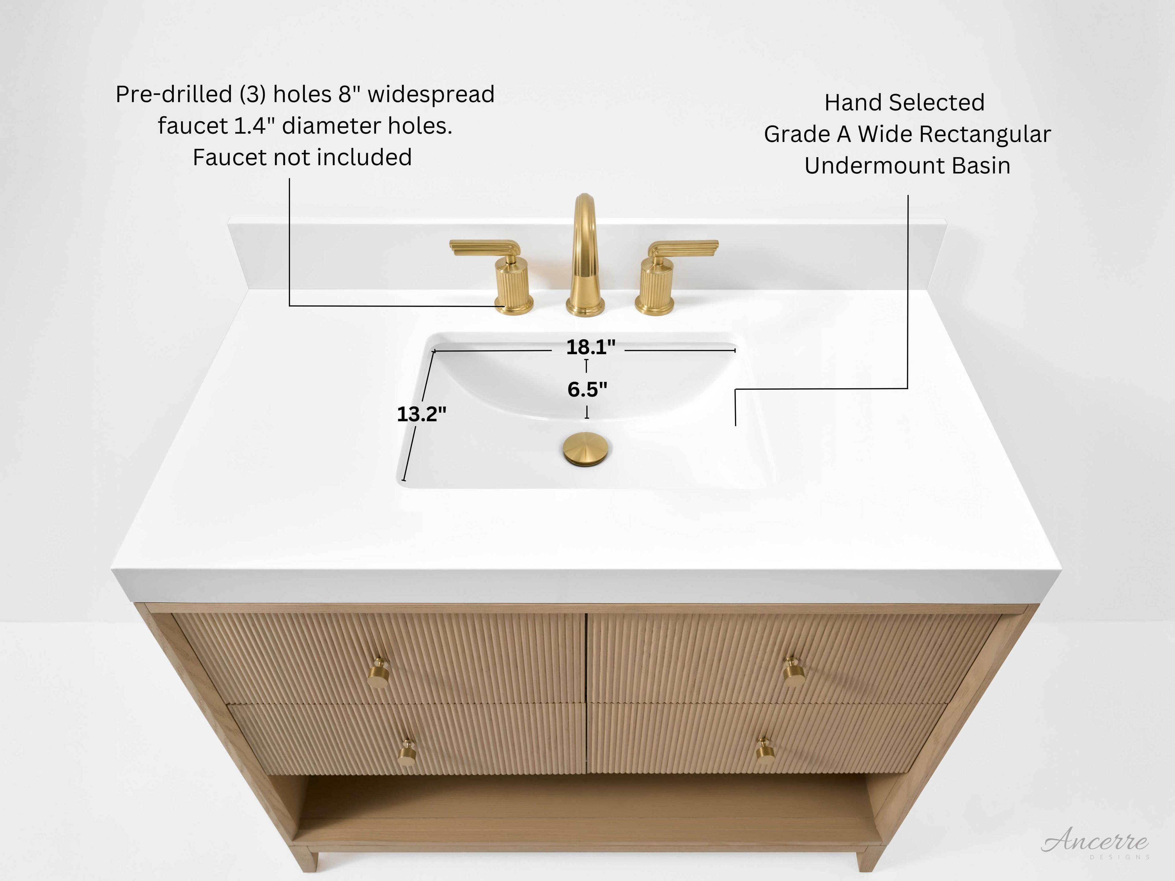 Ancerre Designs Momo Oak 36" Vanity