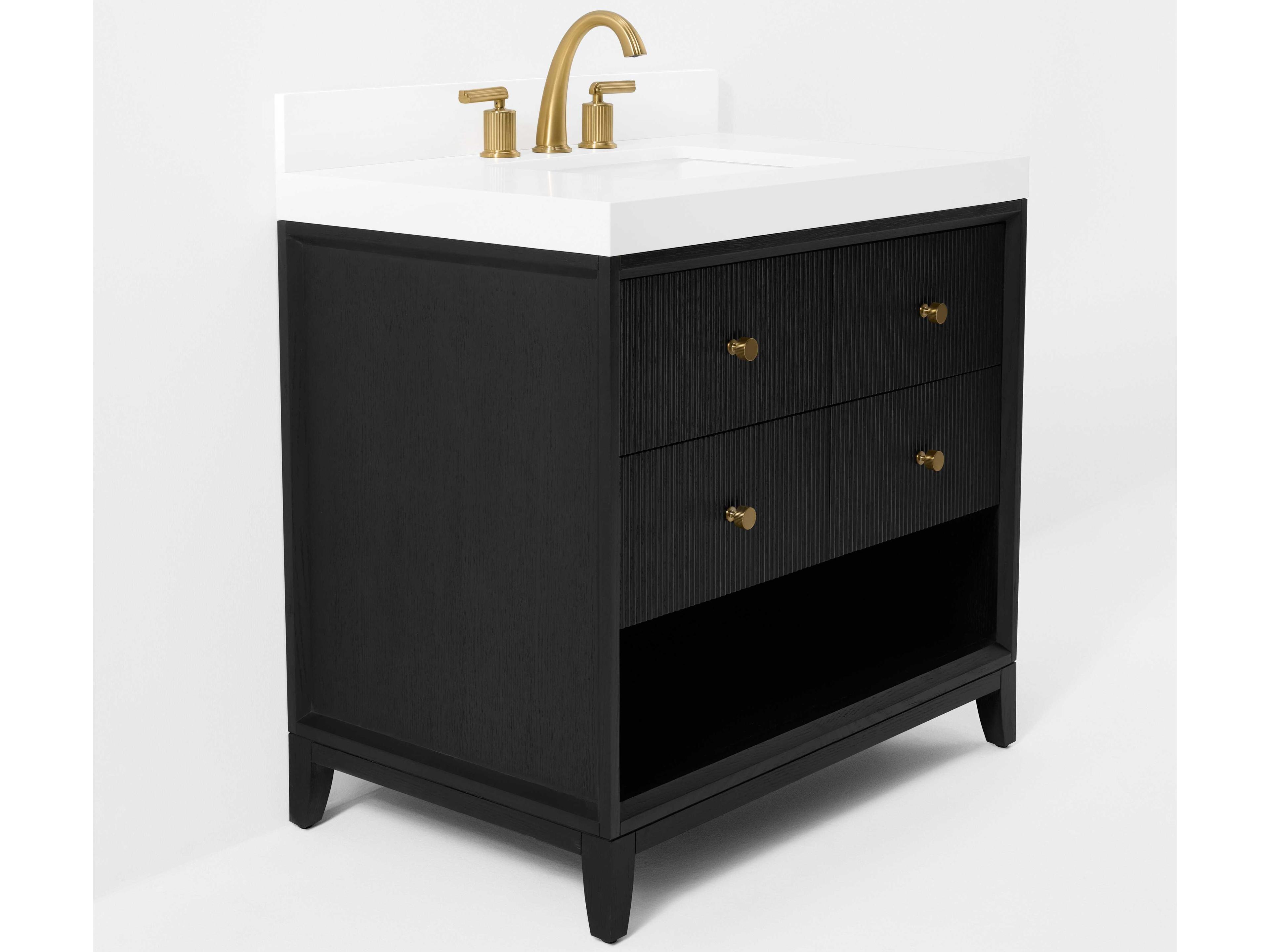 Ancerre Designs Momo Black Oak 36" Vanity