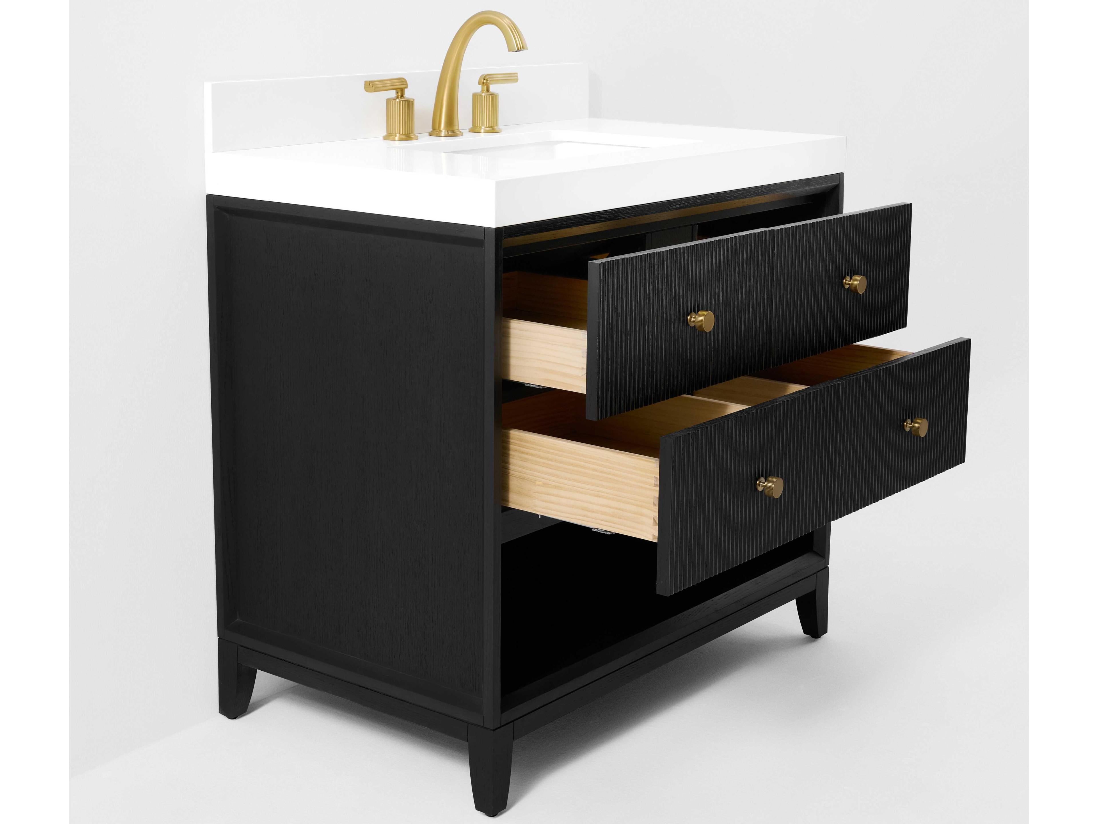 Ancerre Designs Momo Black Oak 36" Vanity