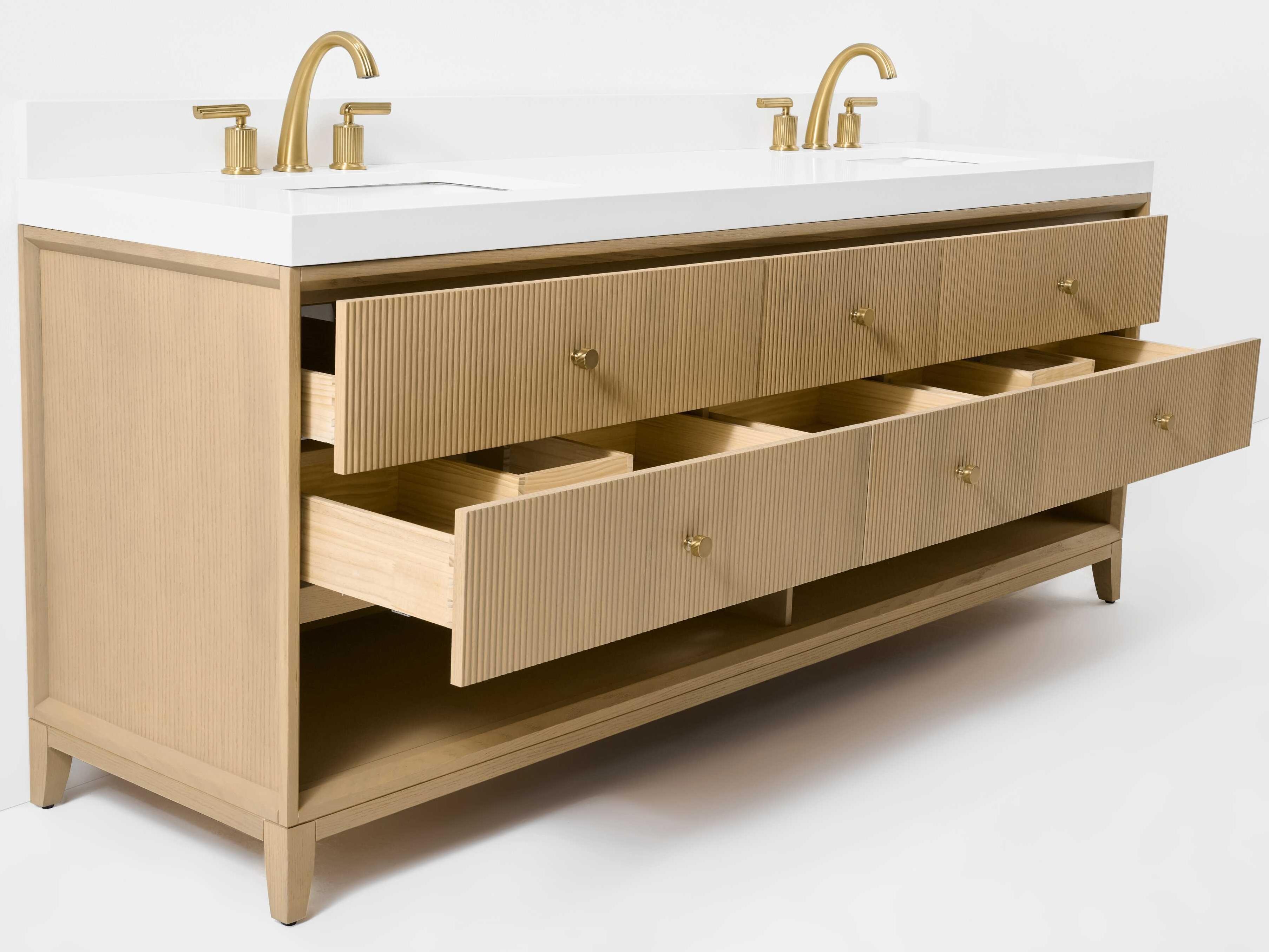 Ancerre Designs Momo Oak 84" Vanity