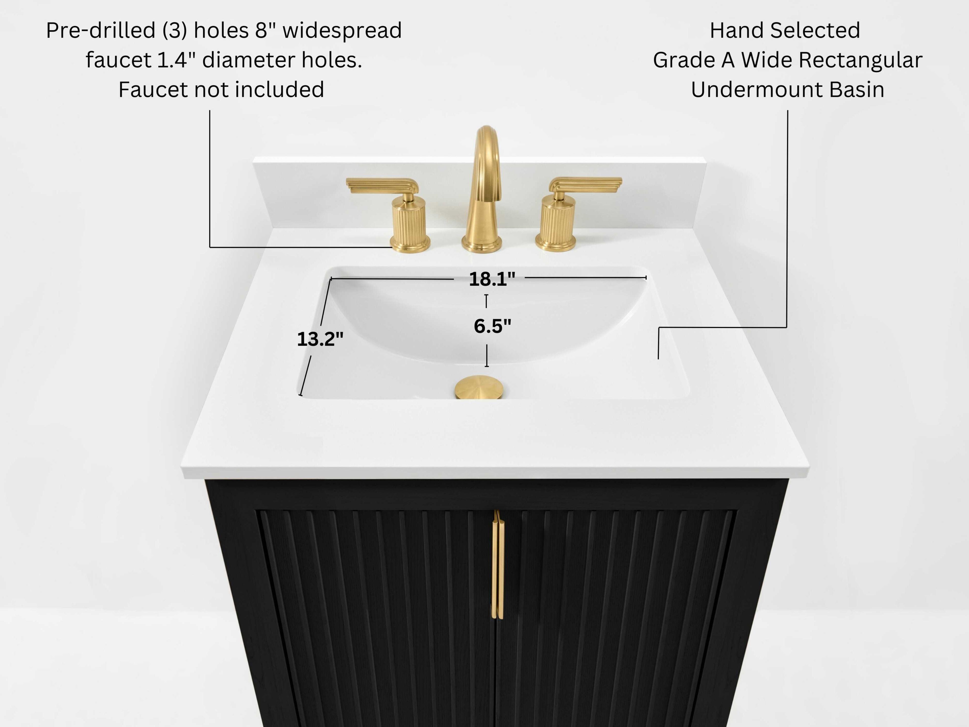 Ancerre Designs Turlington Black Oak 24" Vanity