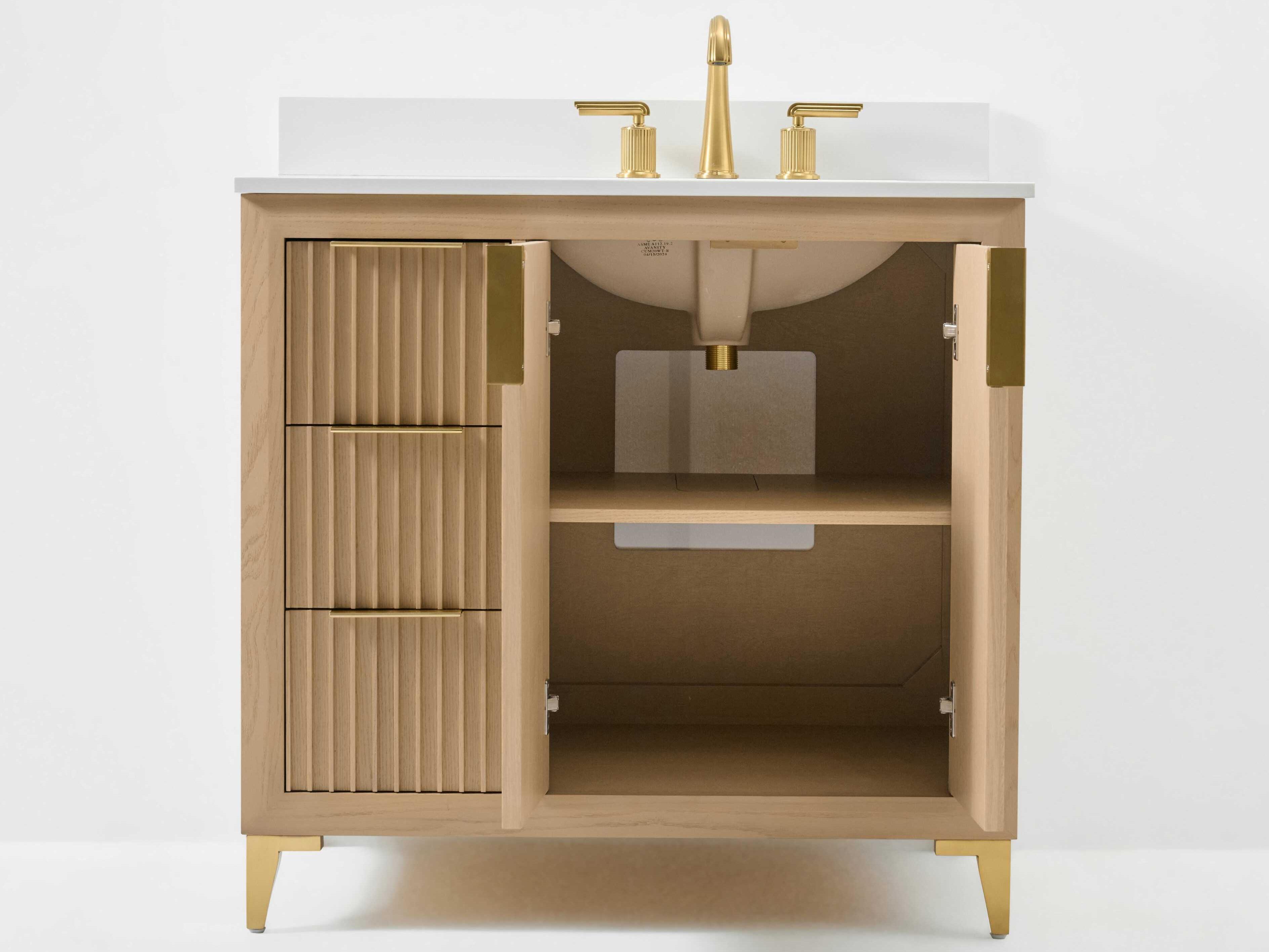 Ancerre Designs Turlington Oak 36" Vanity