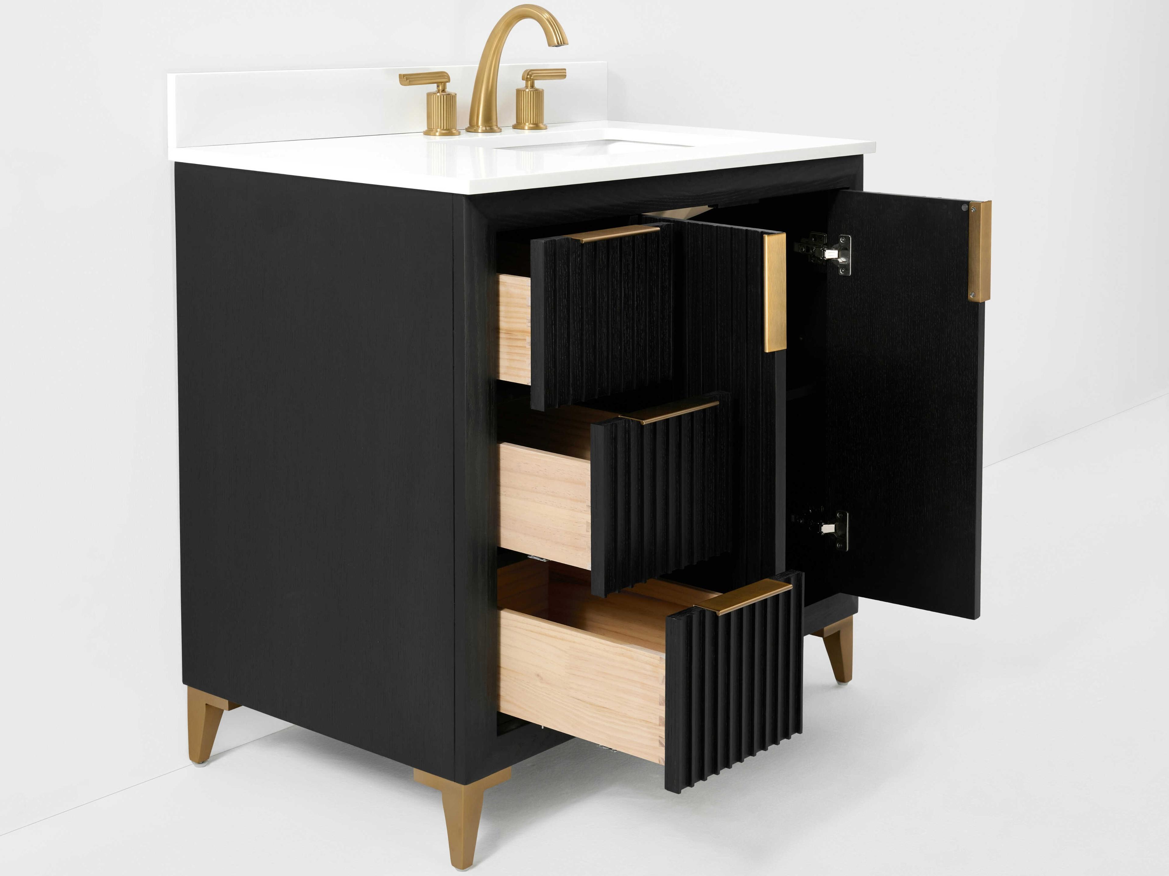 Ancerre Designs Turlington Black Oak 36" Vanity