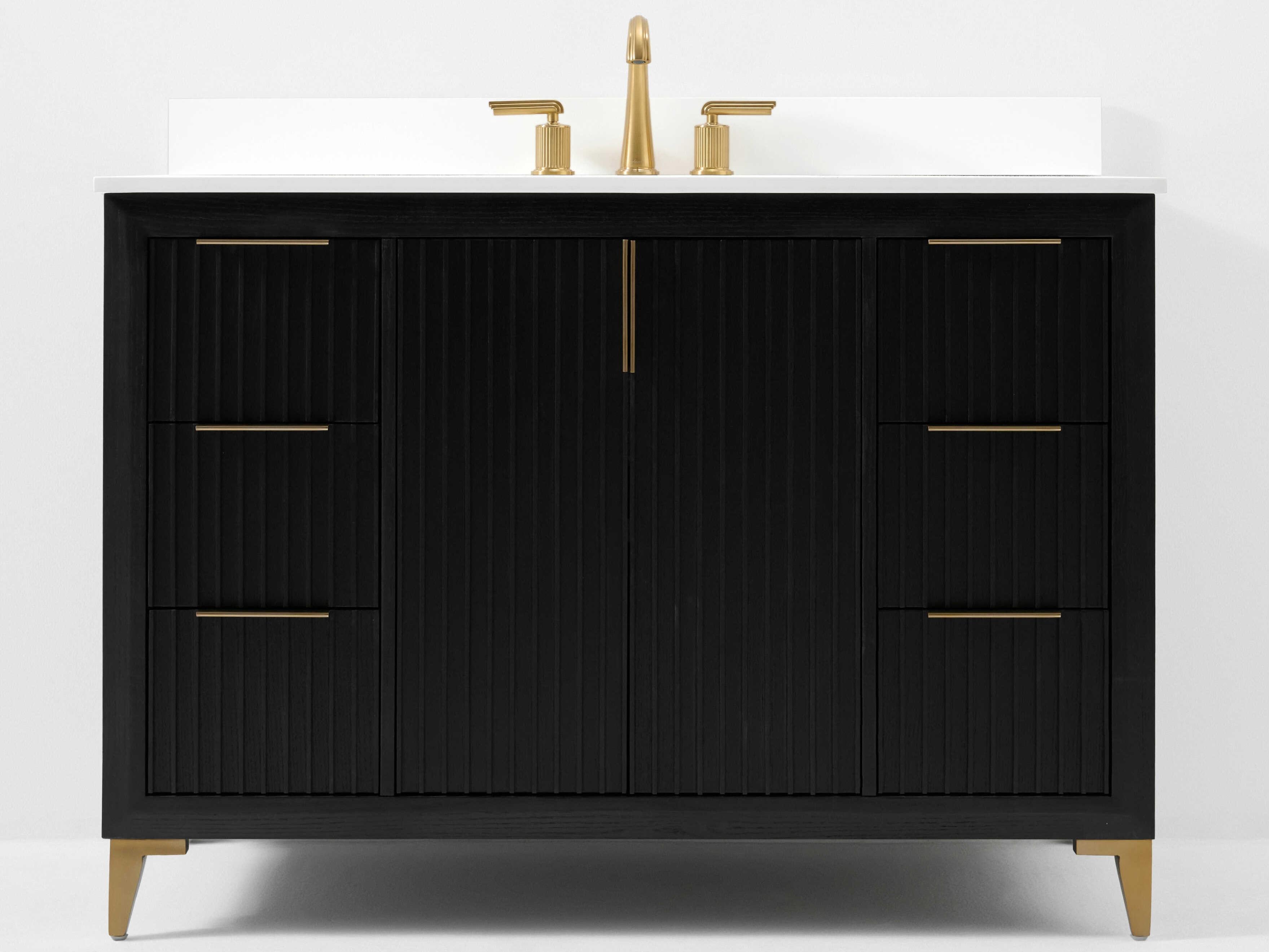 Ancerre Designs Turlington Black Oak 48" Vanity