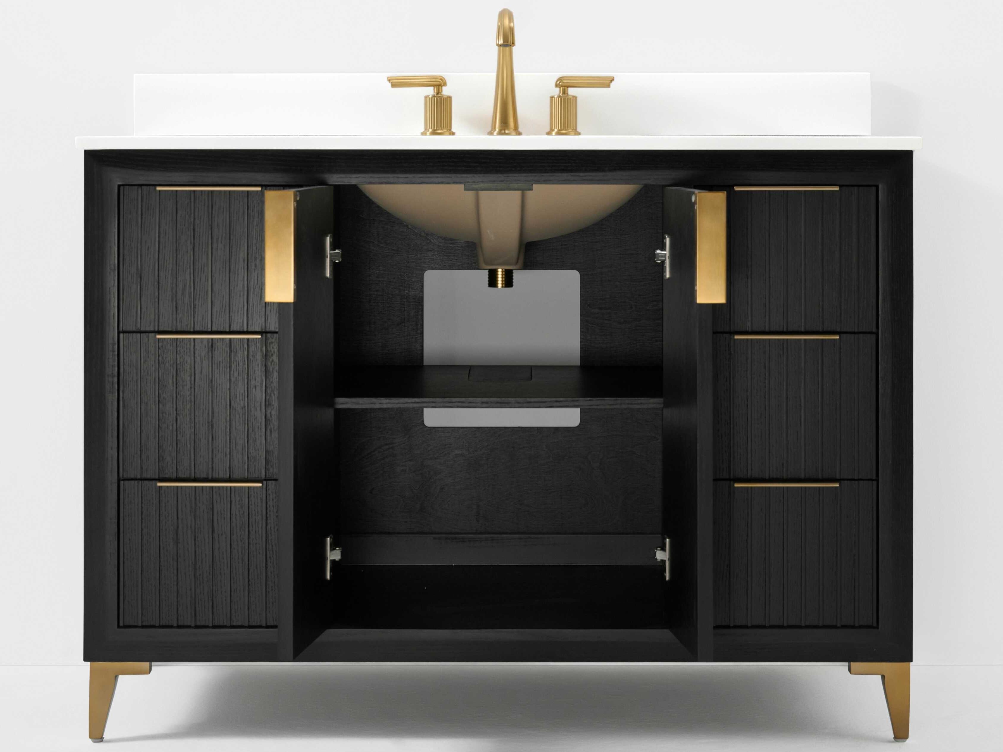 Ancerre Designs Turlington Black Oak 48" Vanity