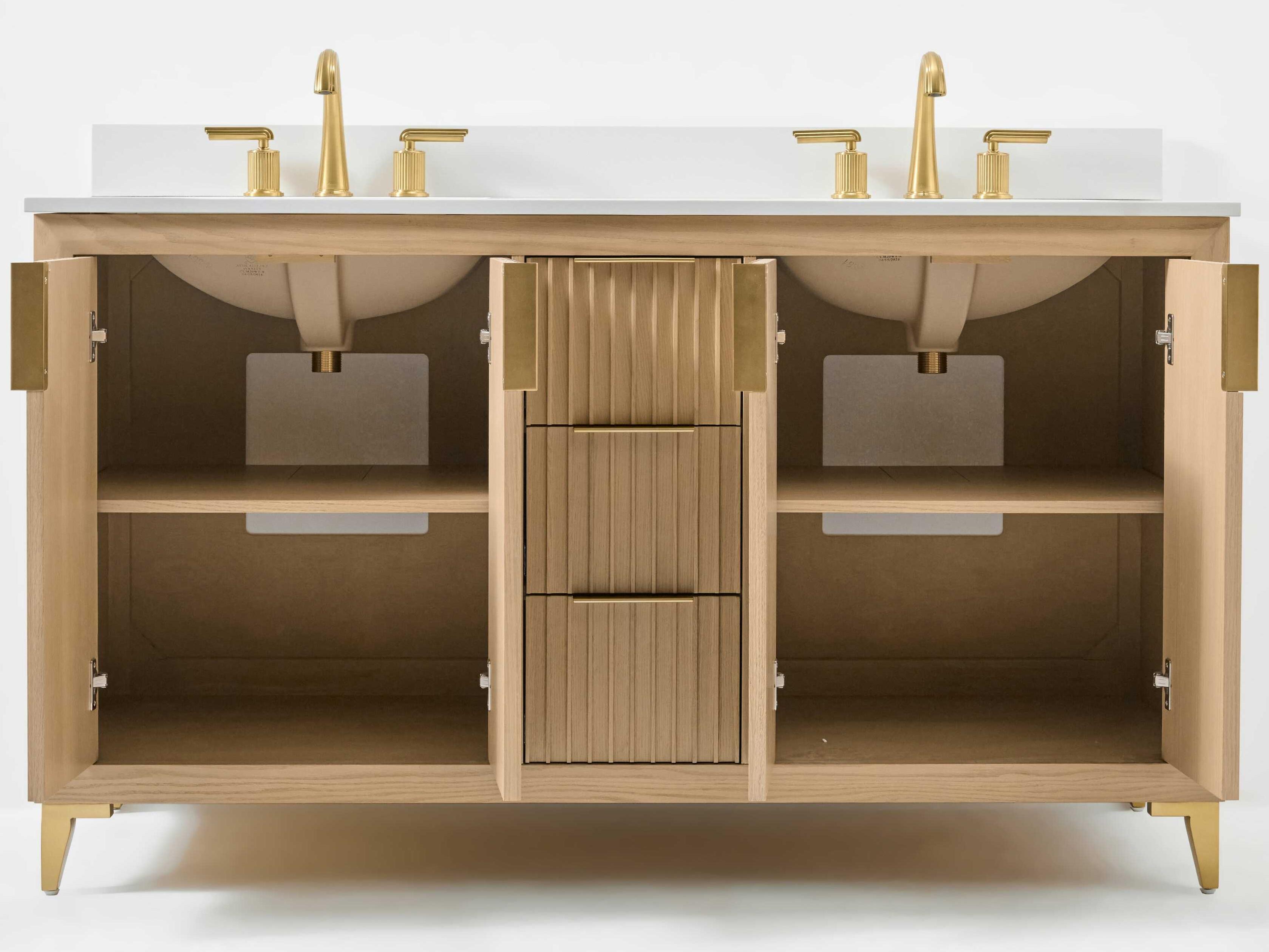 Ancerre Designs Turlington Oak 60" Vanity