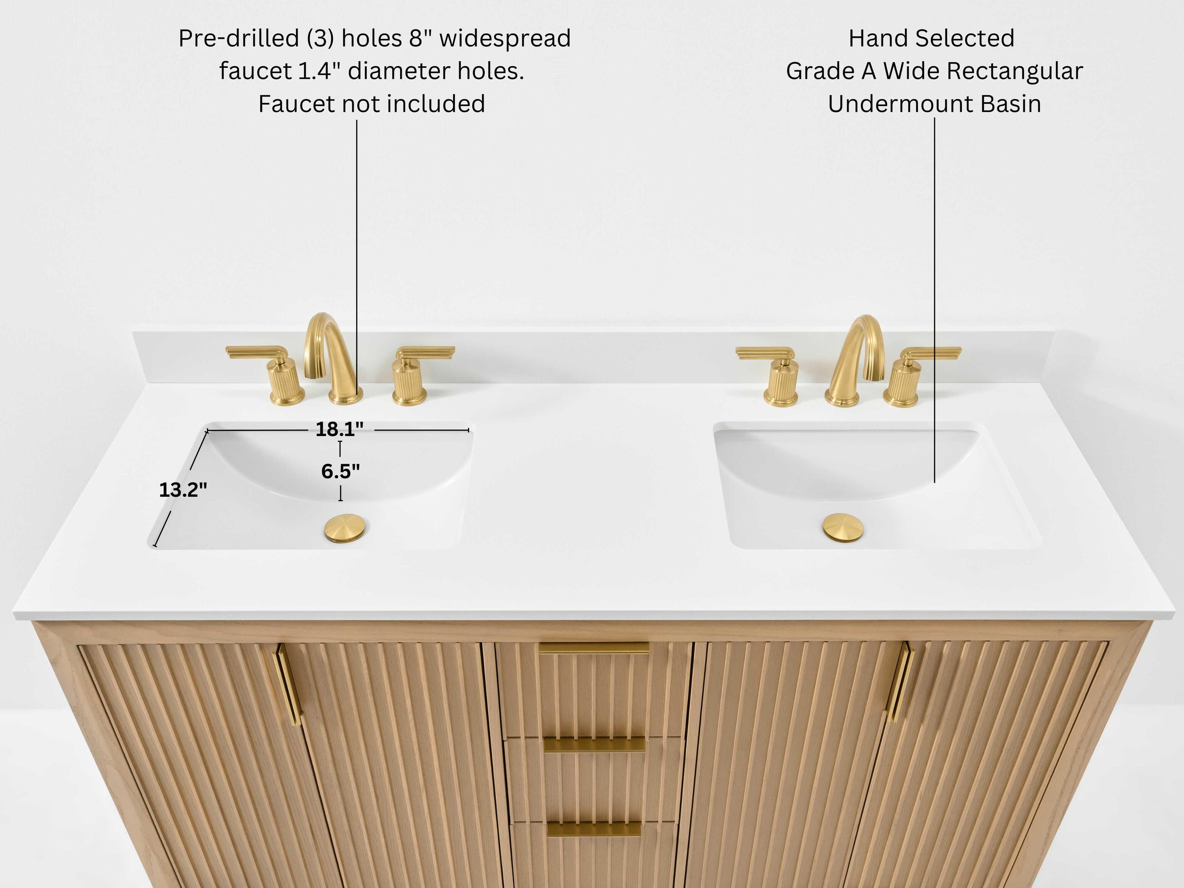 Ancerre Designs Turlington Oak 60" Vanity