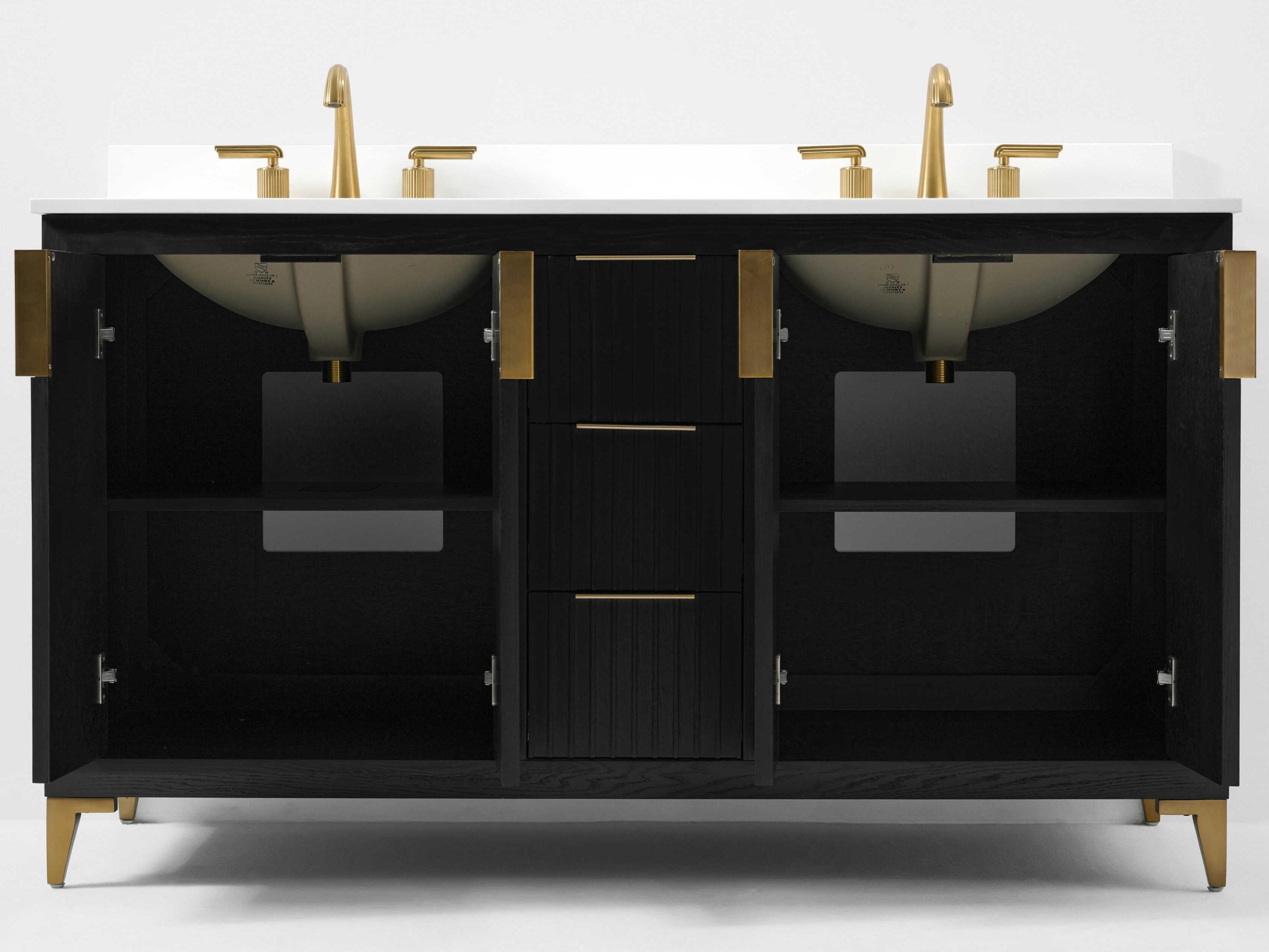 Ancerre Designs Turlington Black Oak 60" Vanity