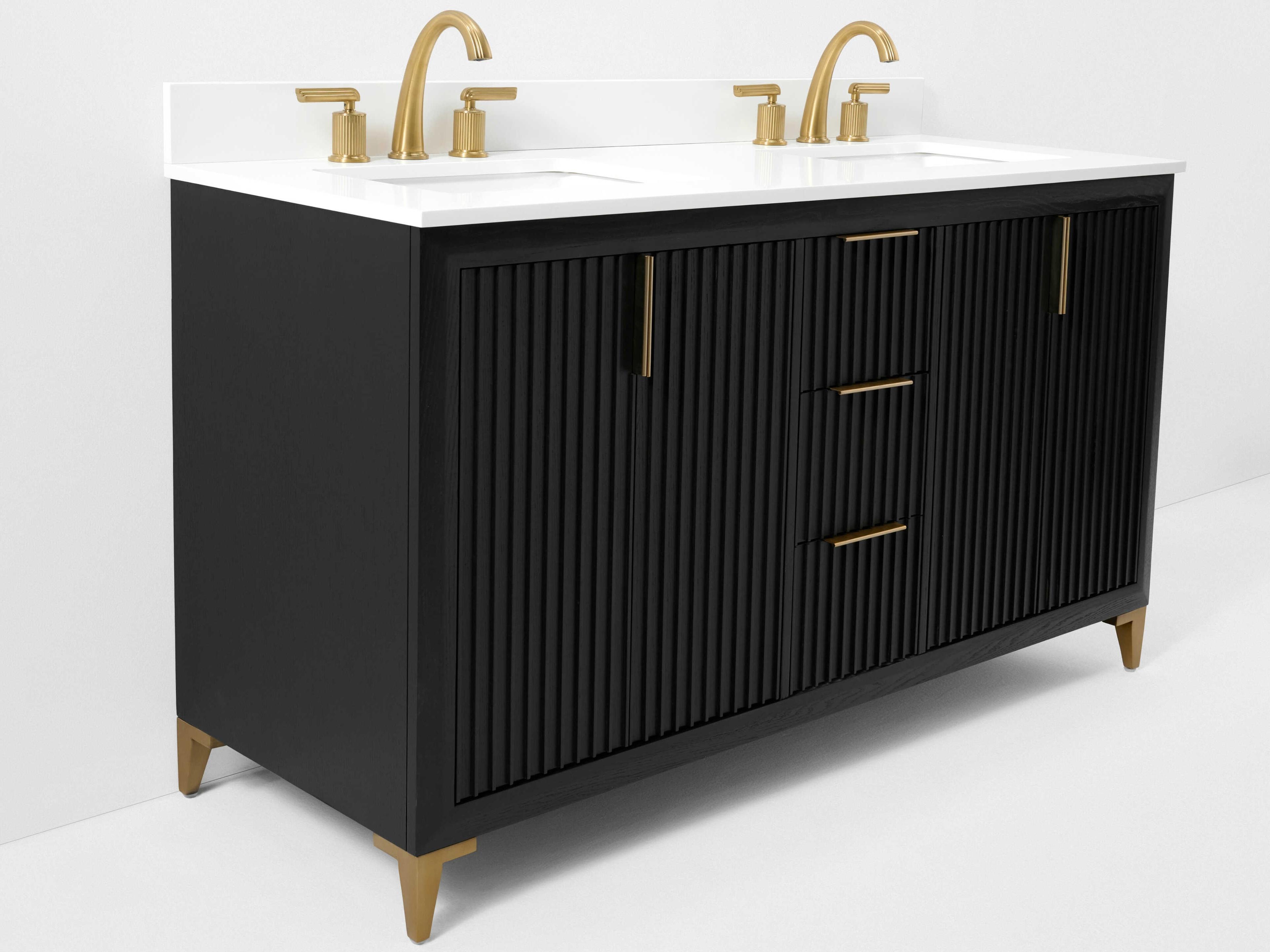 Ancerre Designs Turlington Black Oak 60" Vanity