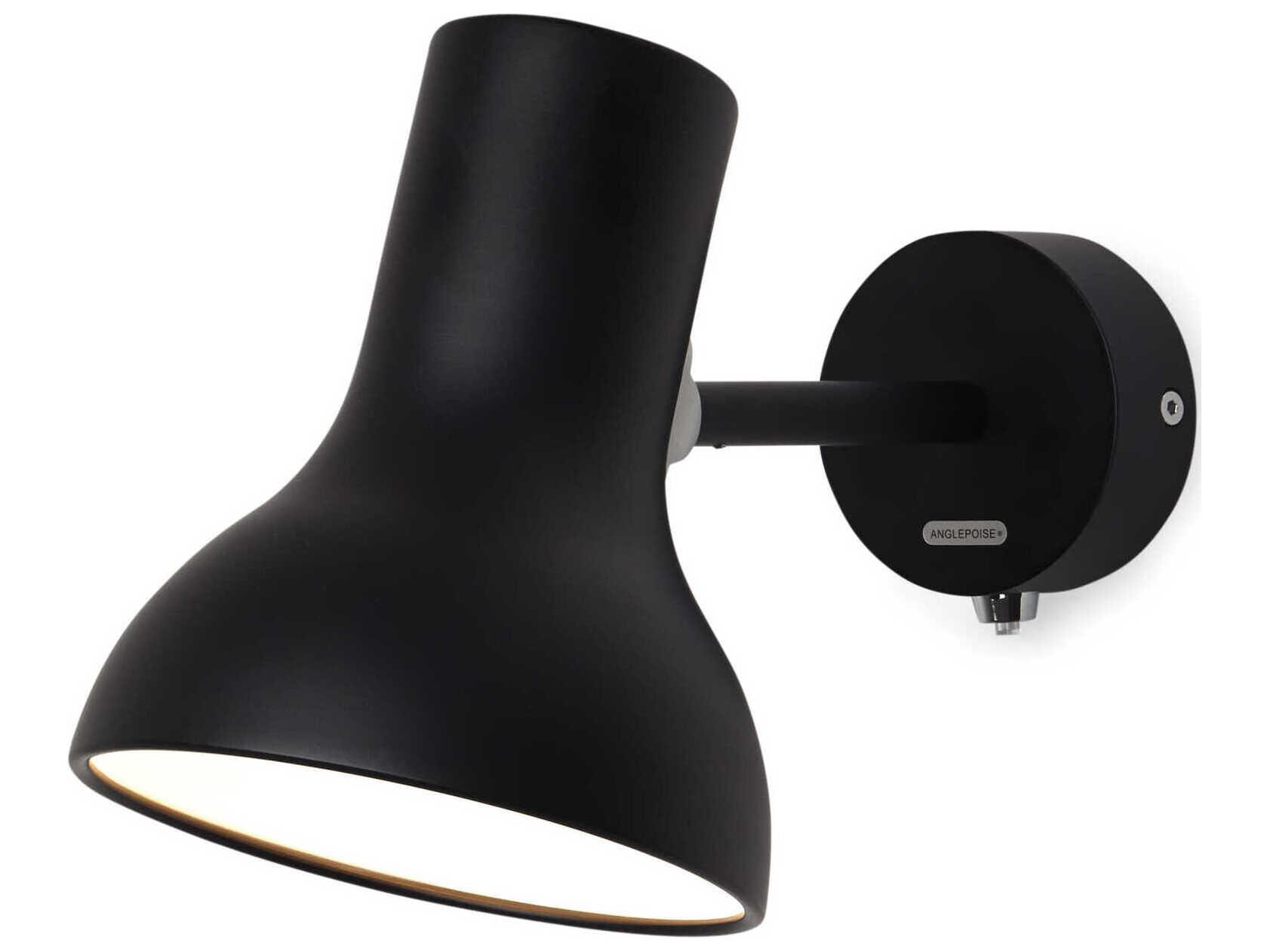 Anglepoise Type-75 Mini 1-Light Jet Black Wall Sconce