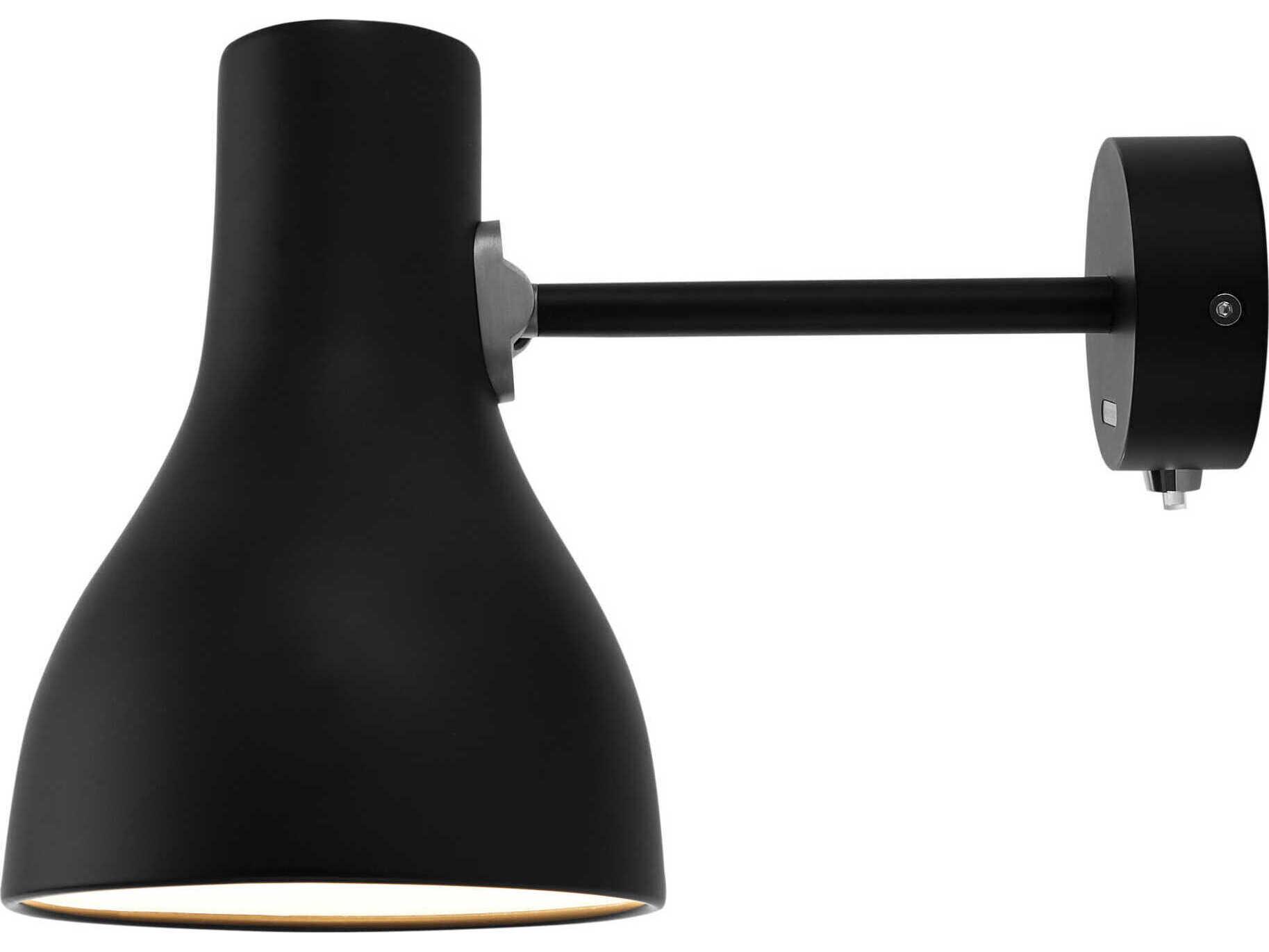 Anglepoise Type-75 1-Light Jet Black Wall Sconce