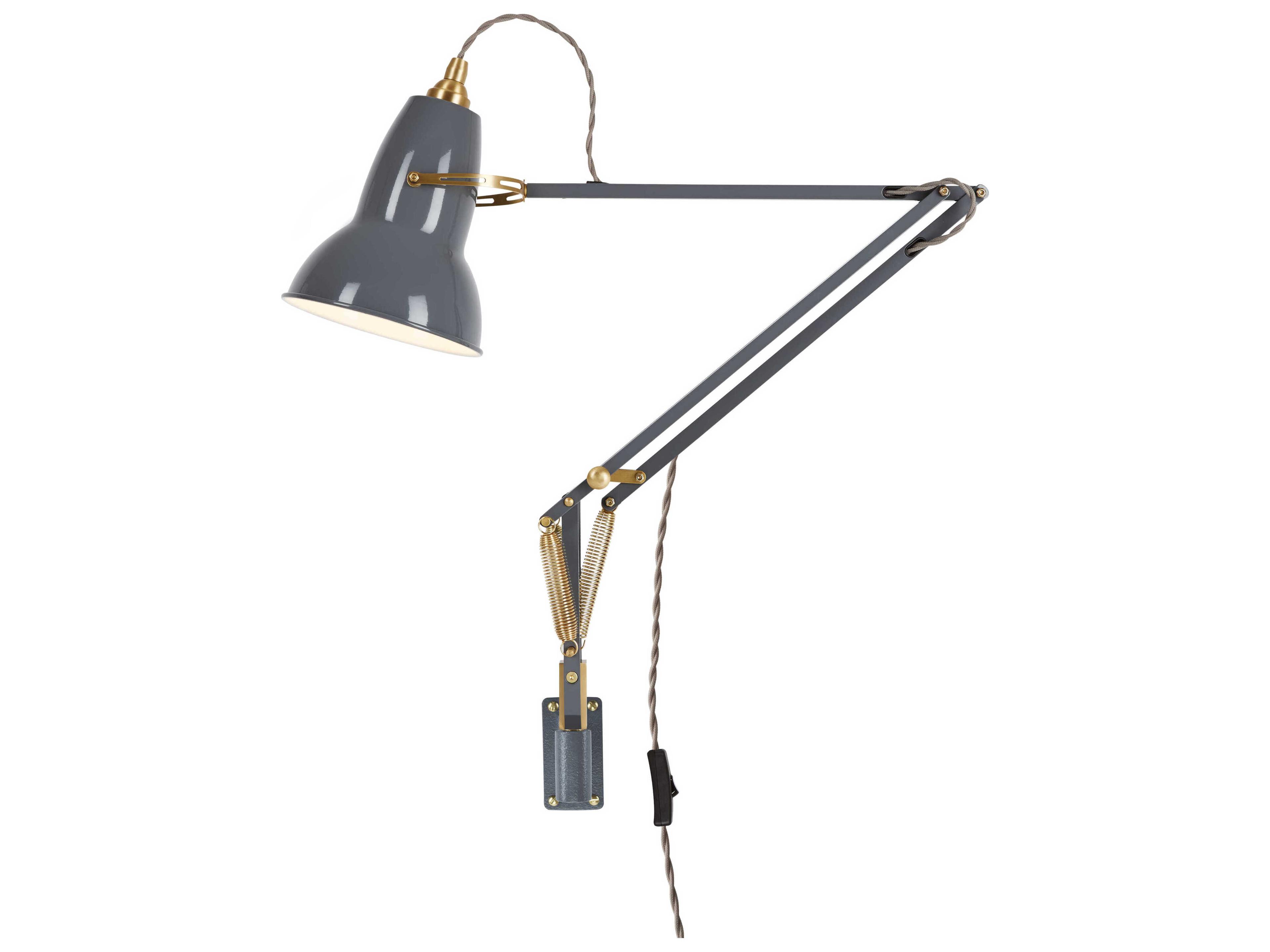 Anglepoise Original-1227 1-Light Elephant Grey Swing Wall Sconce