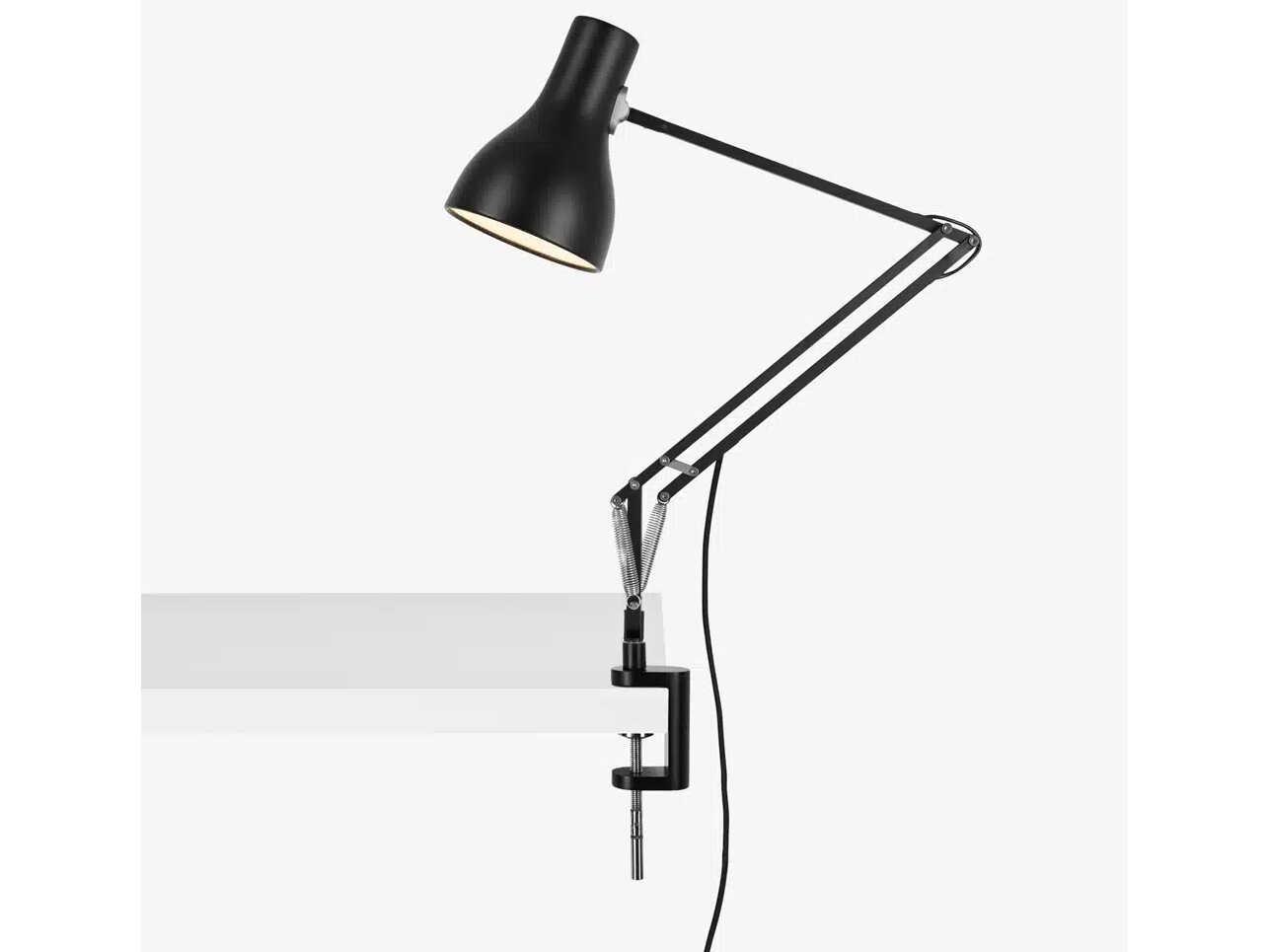 Anglepoise Type Range Jet Black Desk Clamp