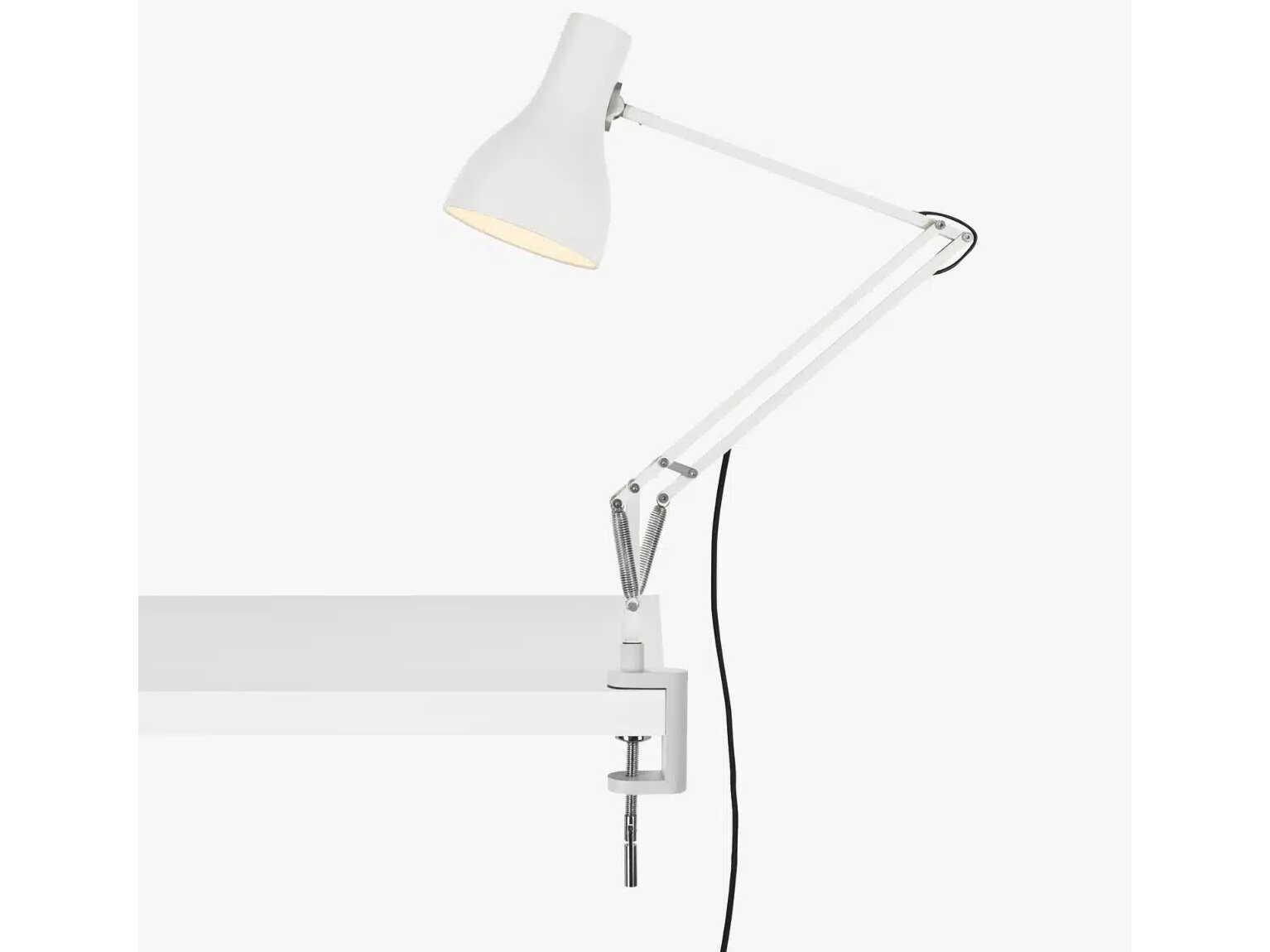 Anglepoise Type Range Alpine White Desk Clamp