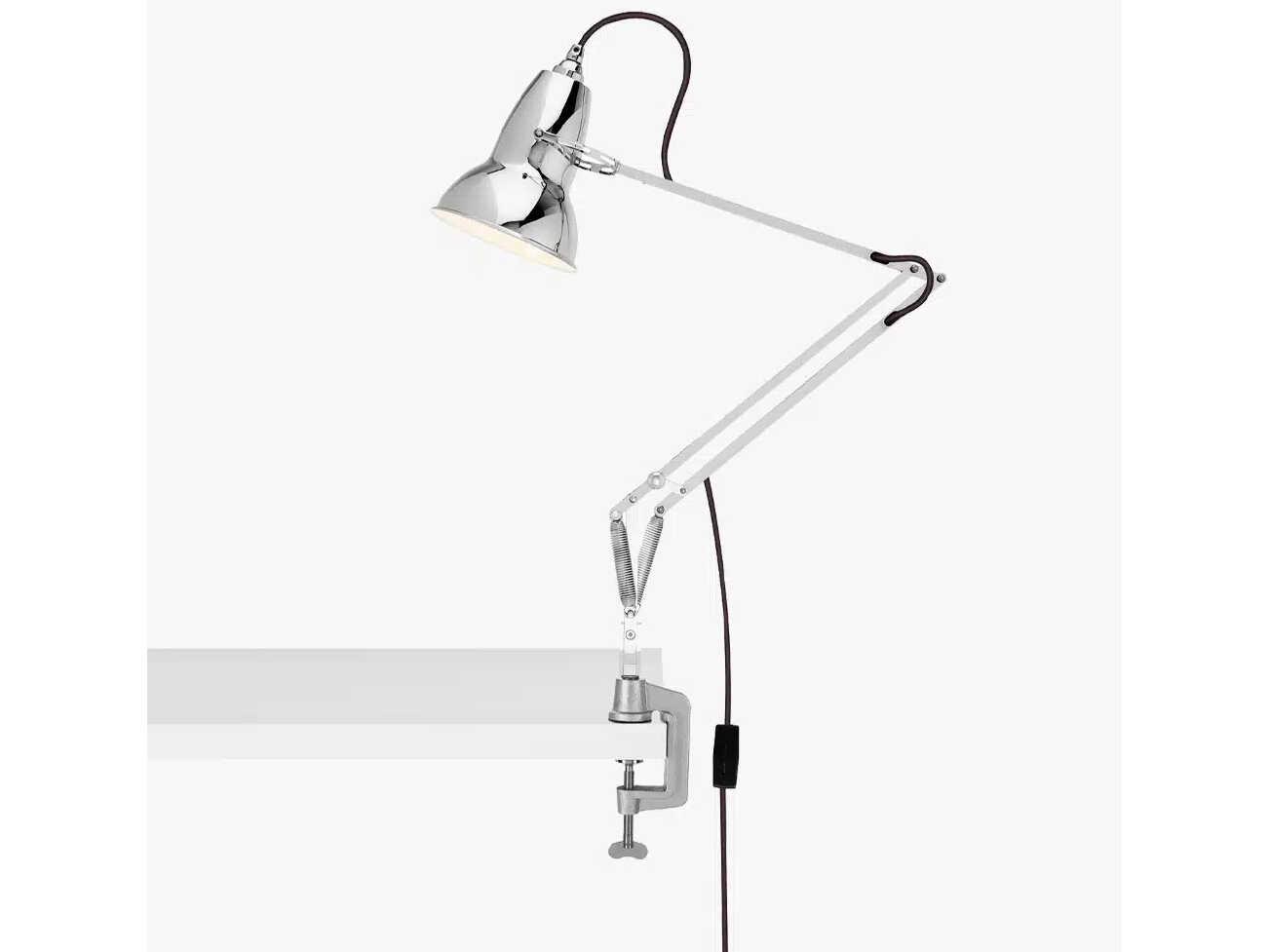 Anglepoise Original Range Painted Silver Desk Clamp