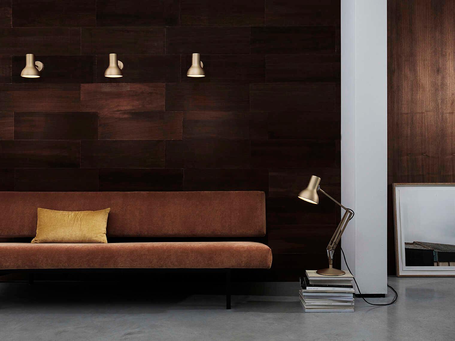 Anglepoise Type-75 Mini 1-Light Gold Luster Wall Sconce