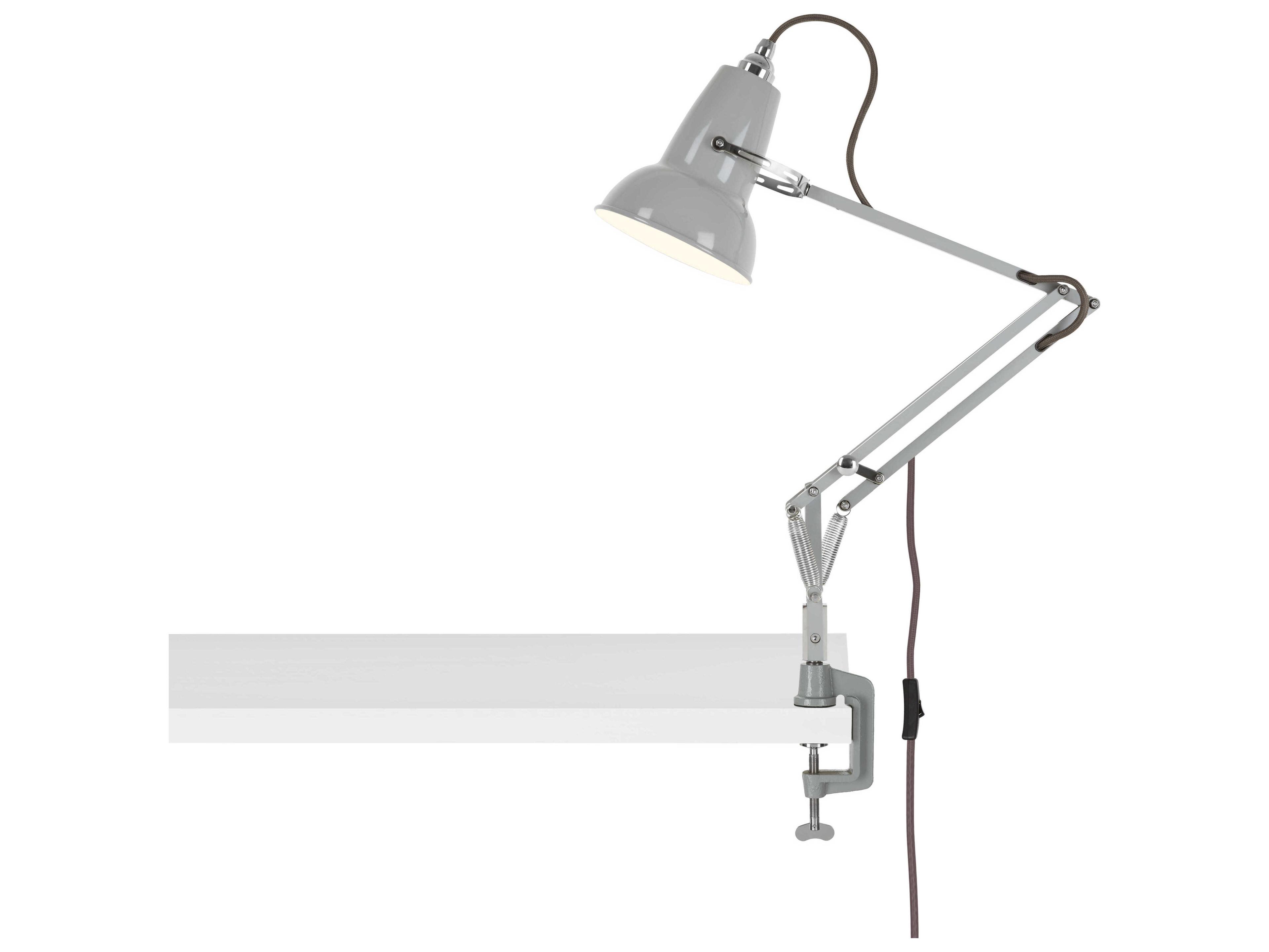 Anglepoise Original-1227 Mini Dove Grey Desk Lamp with Clamp
