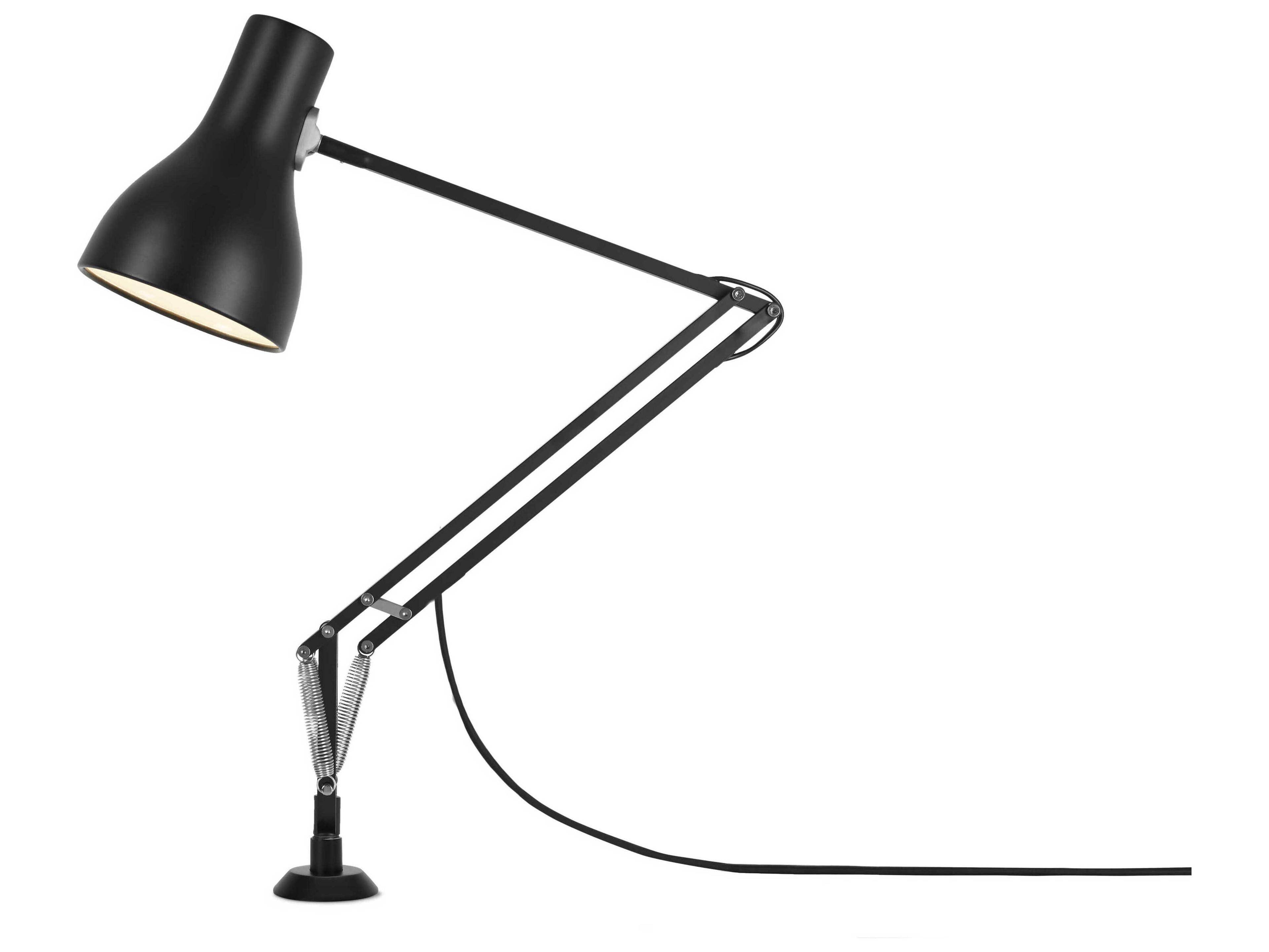 Anglepoise Type-75 Jet Black Desk Lamp with Insert