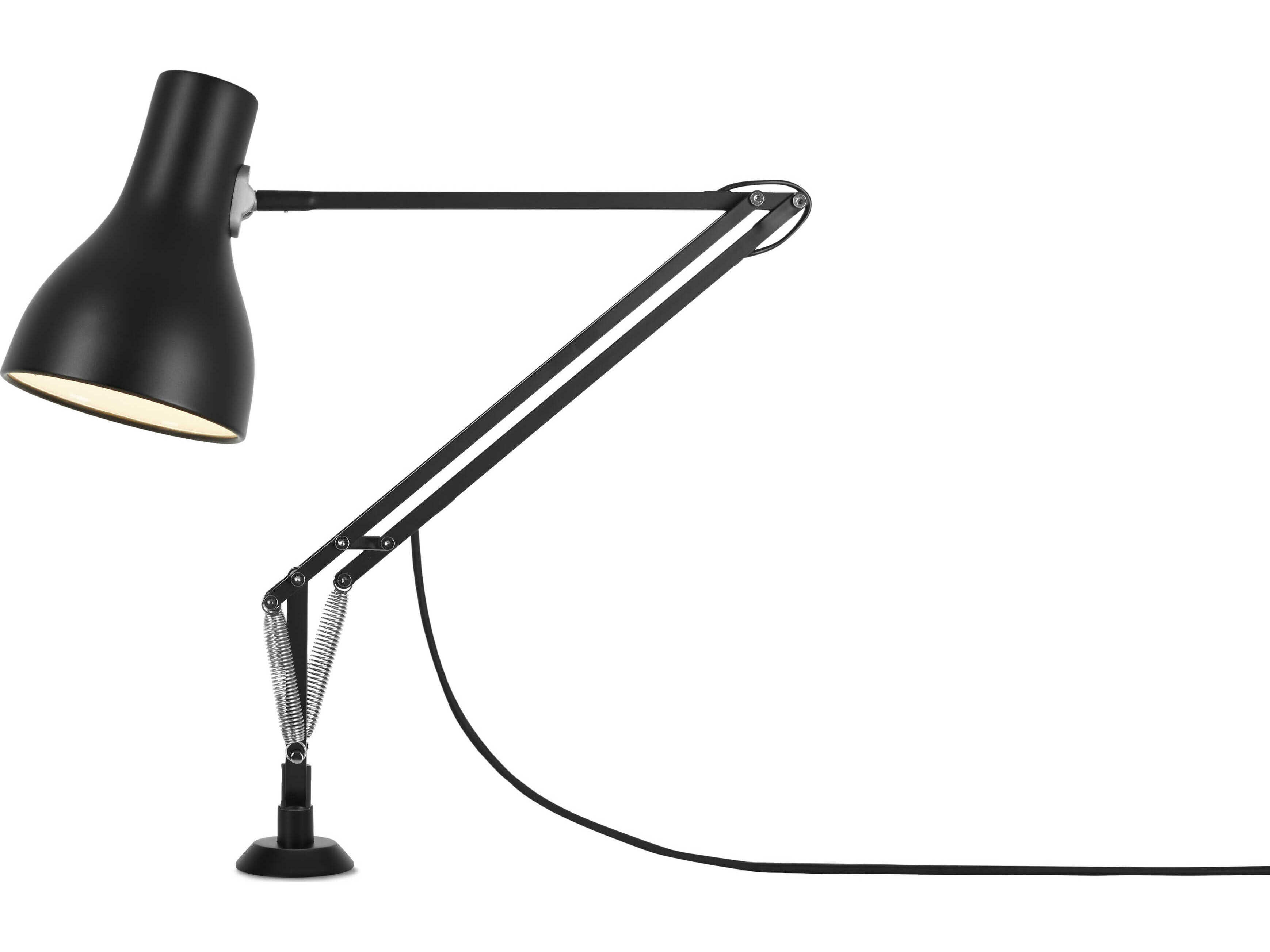 Anglepoise Type-75 Jet Black Desk Lamp with Insert