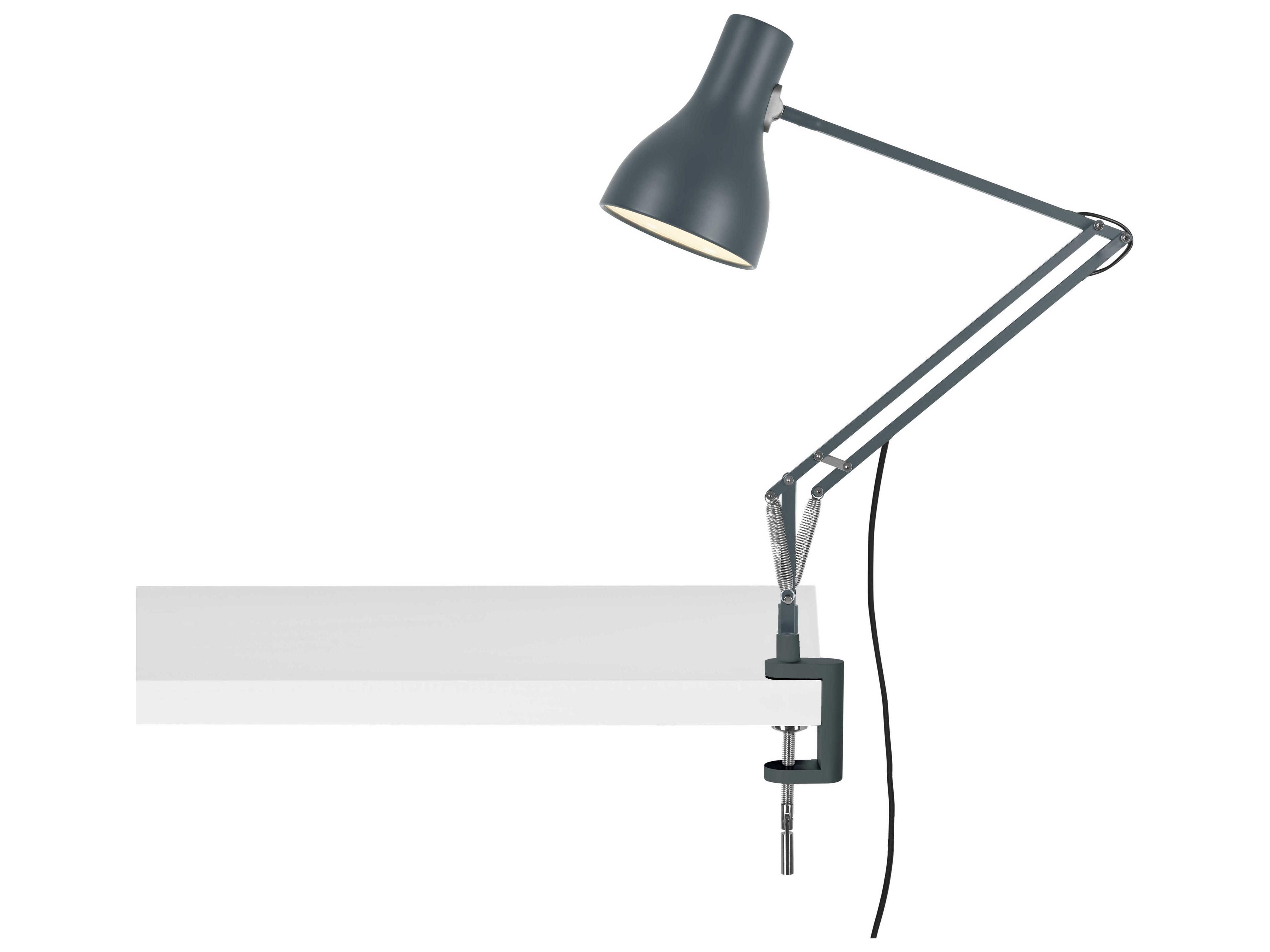 Anglepoise Type-75 Slate Grey Desk Lamp with Clamp