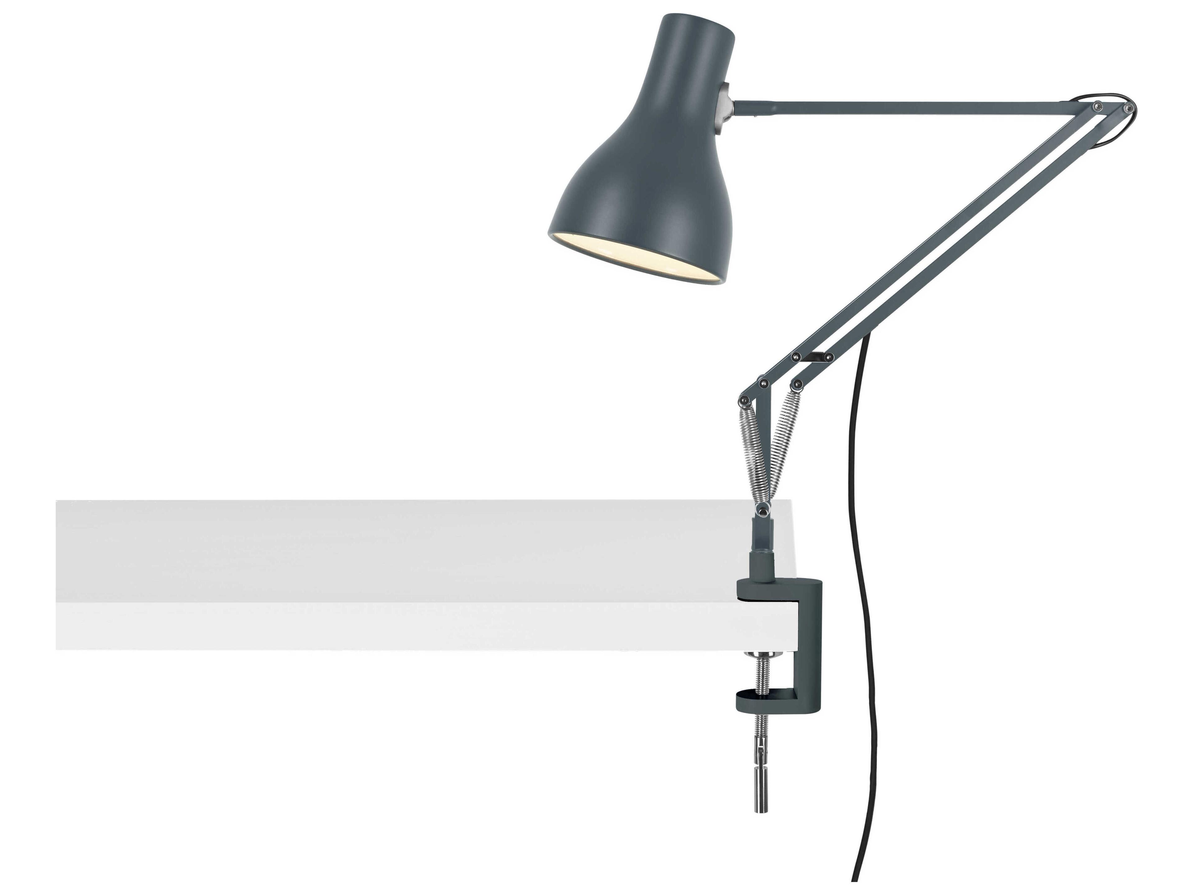 Anglepoise Type-75 Slate Grey Desk Lamp with Clamp