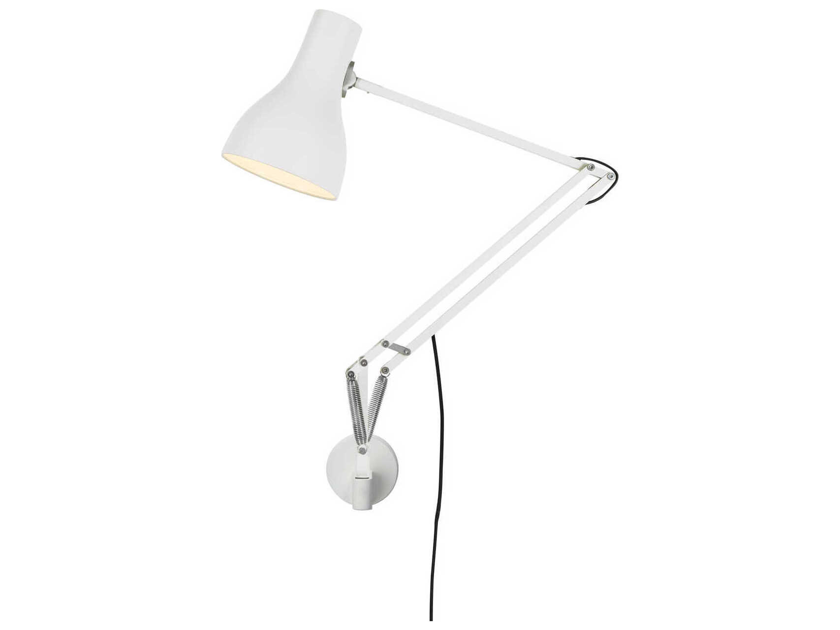 Anglepoise Type-75 1-Light Alpine White Swing Wall Sconce