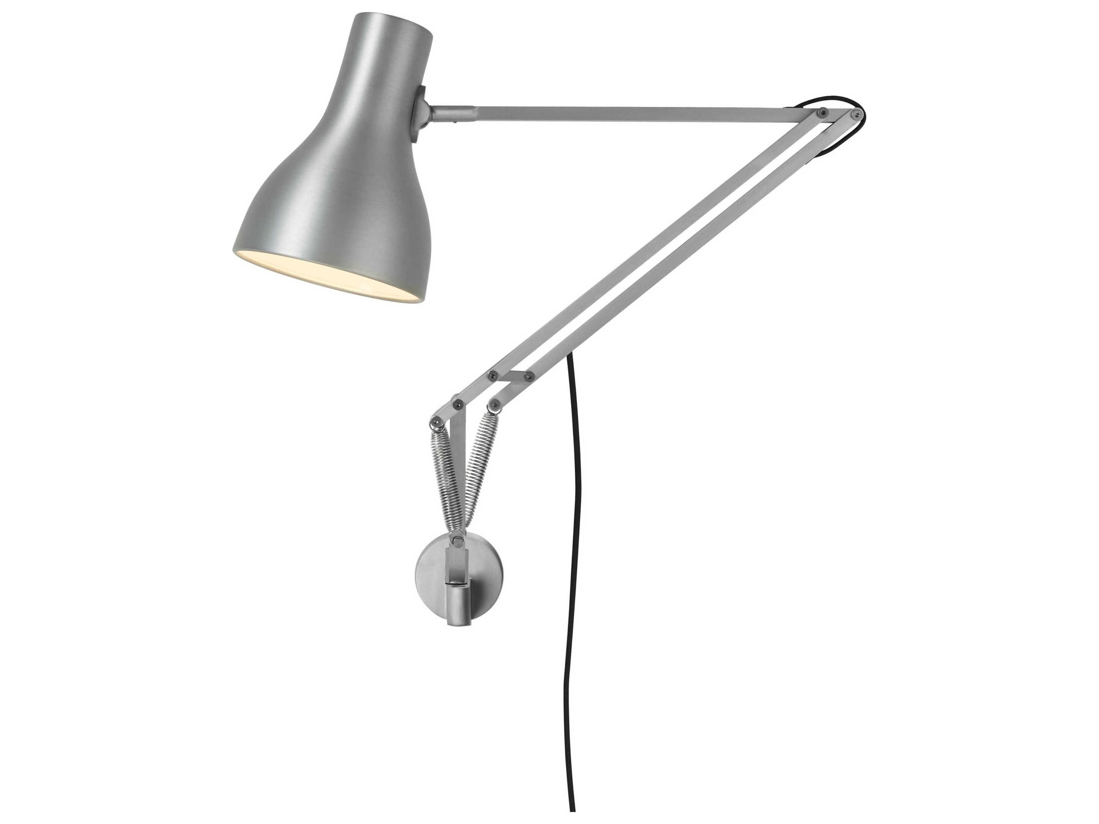 Anglepoise Type-75 1-Light Silver Luster Swing Wall Sconce