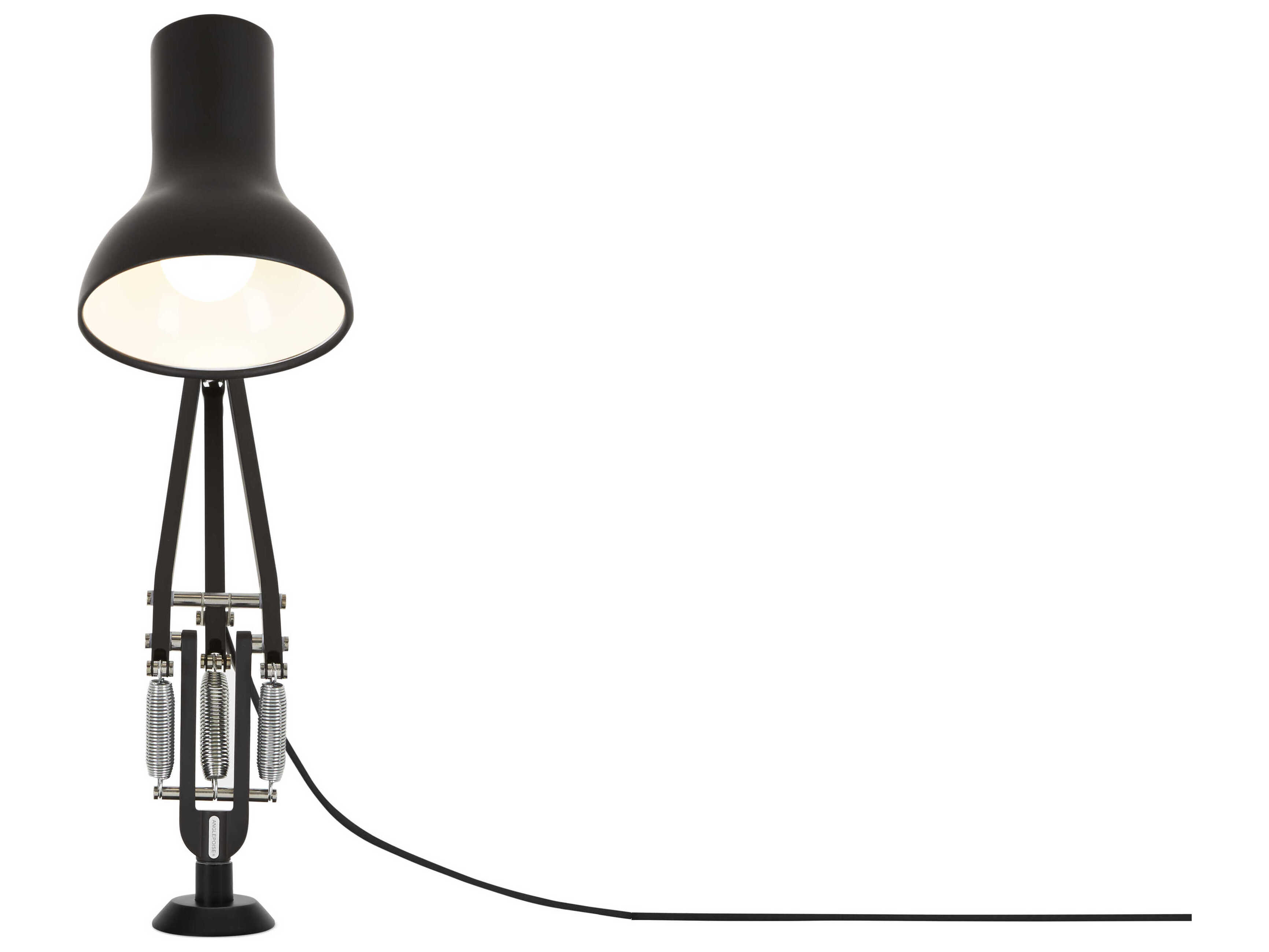 Anglepoise Type-75 Mini Jet Black Desk Lamp with Insert