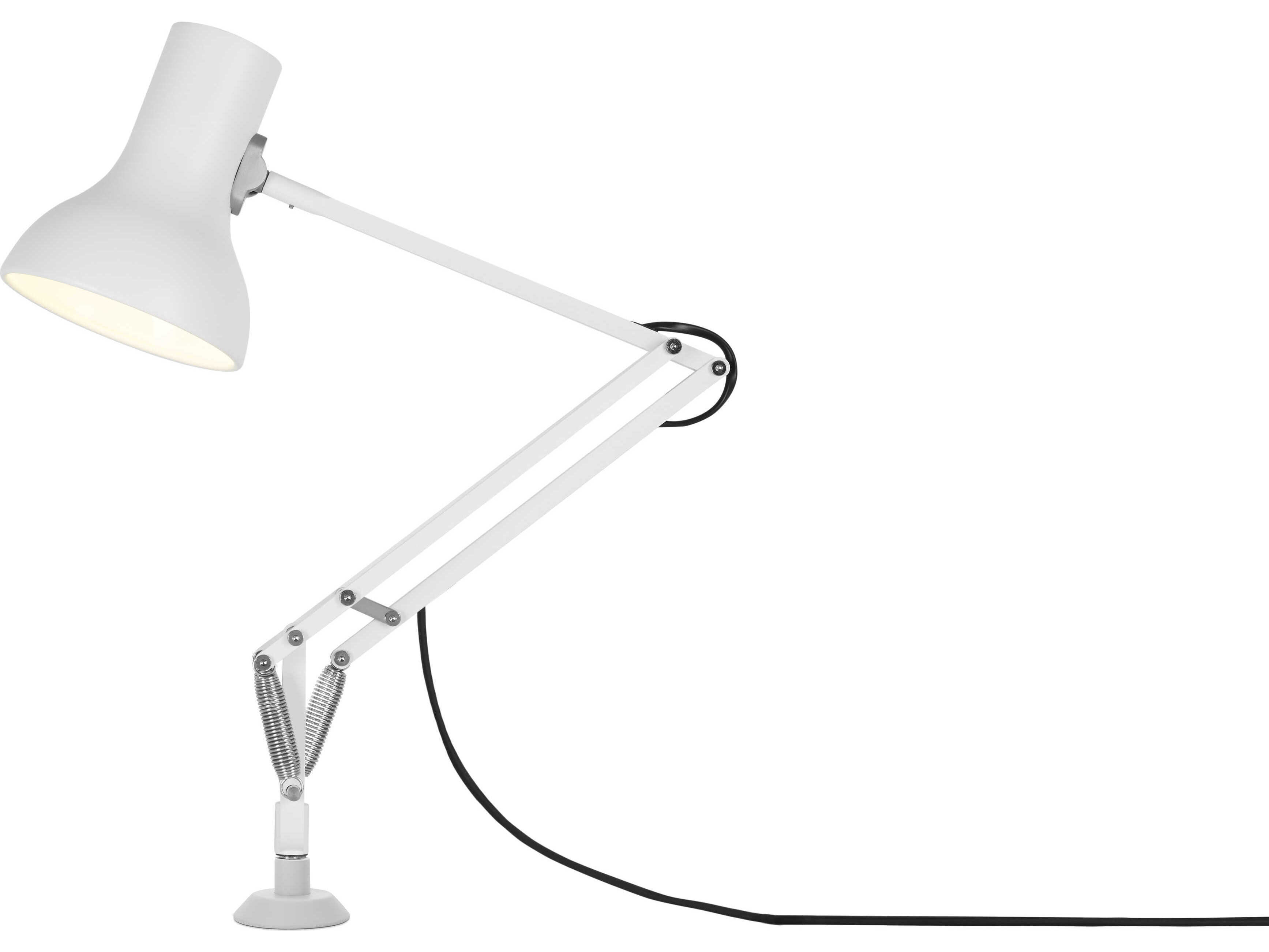 Anglepoise Type-75 Mini Alpine White Desk Lamp with Insert