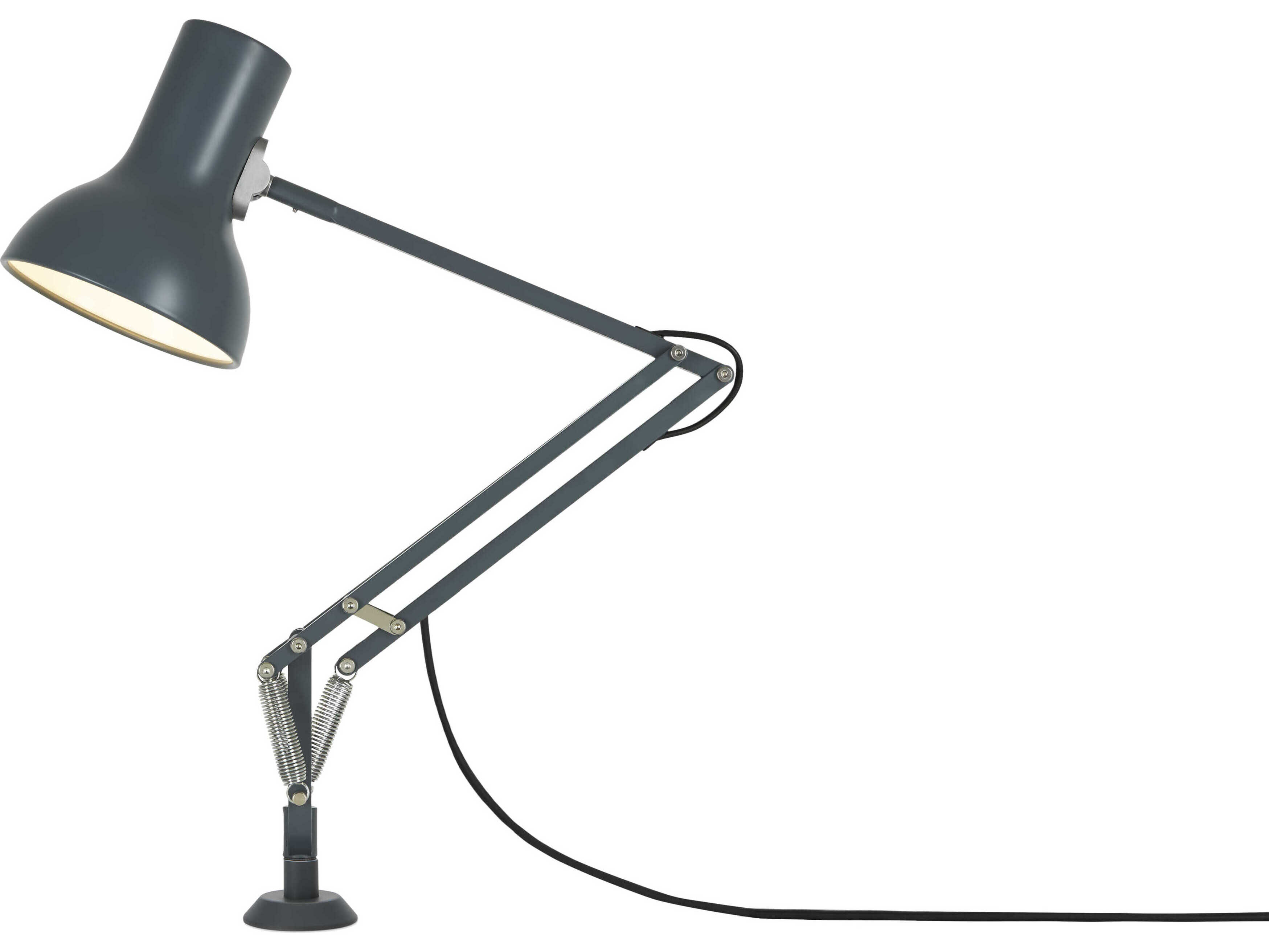 Anglepoise Type-75 Mini Slate Grey Desk Lamp with Insert