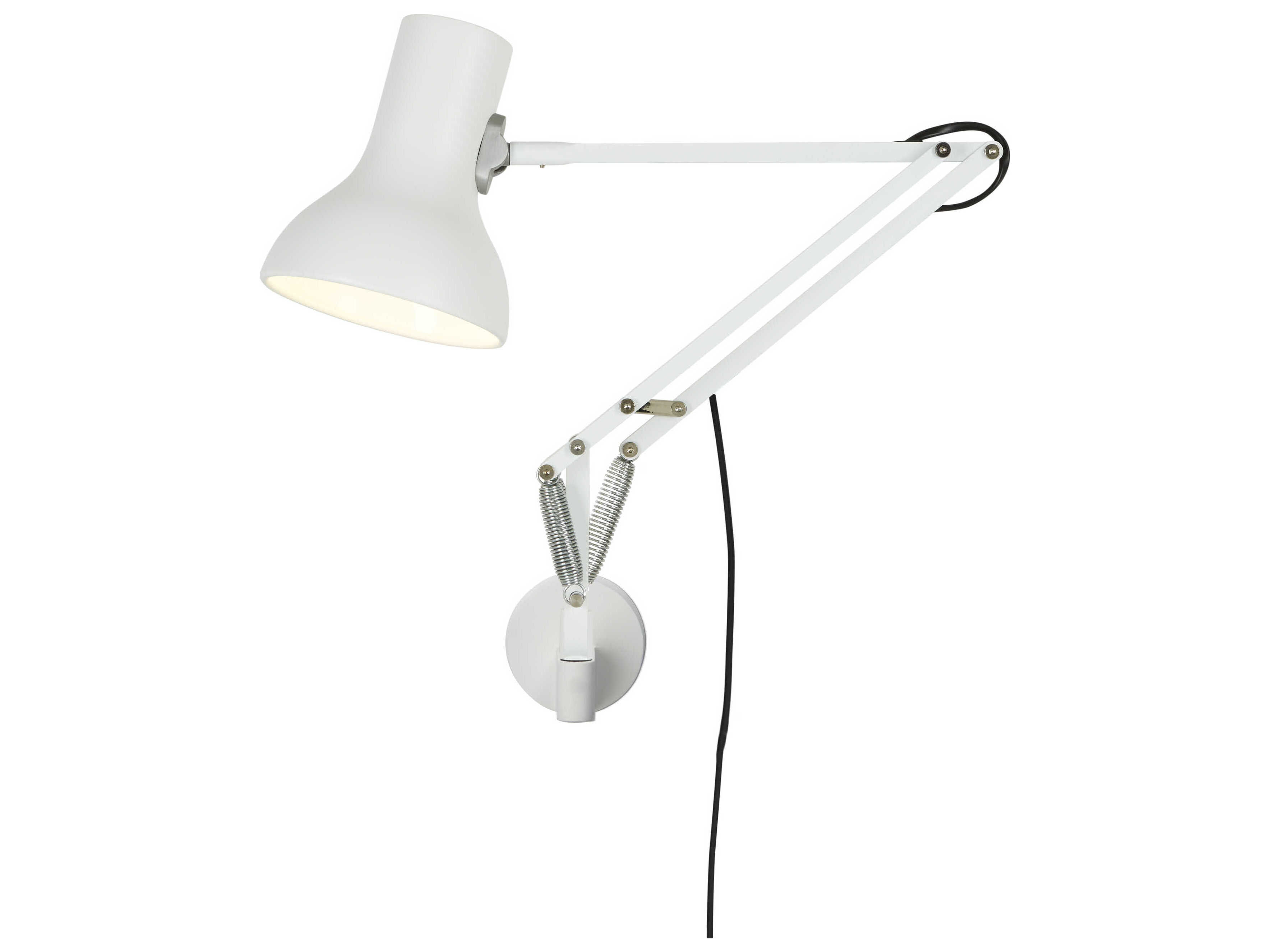 Anglepoise Type-75 Mini 1-Light Alpine White Swing Wall Sconce