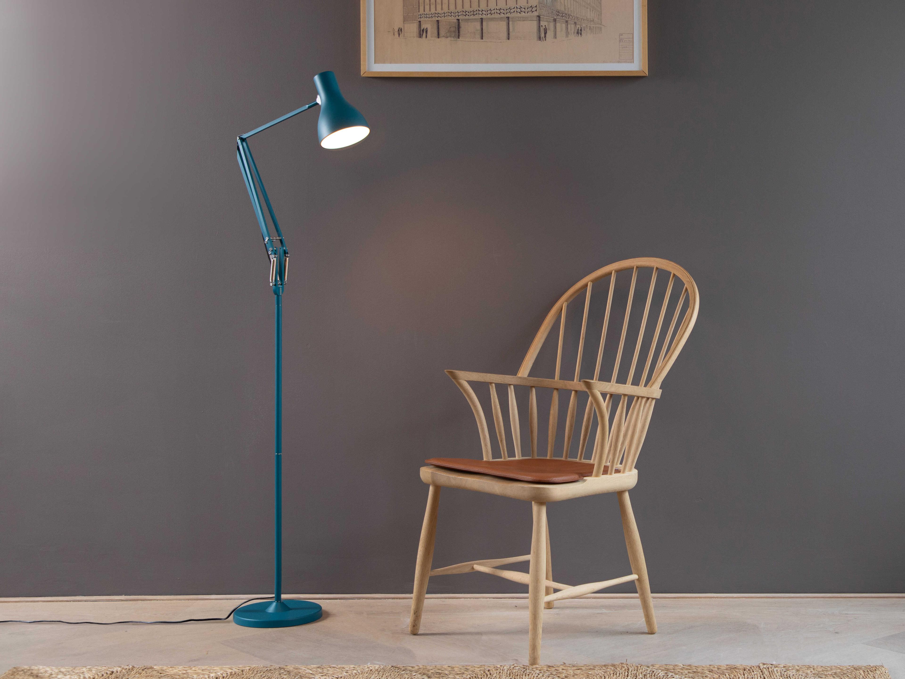Anglepoise Type-75 Margaret Howell Saxon Blue Floor Lamp