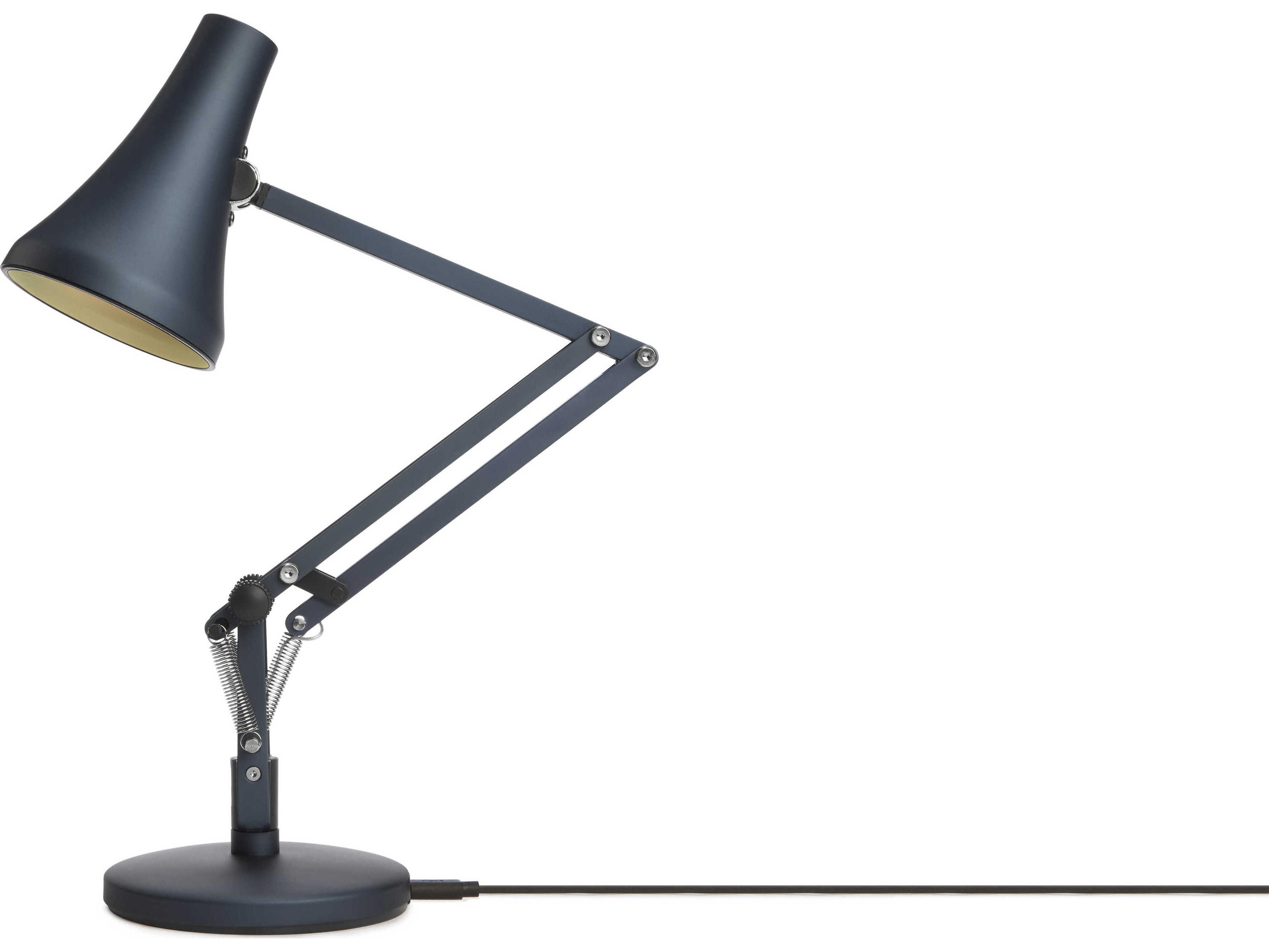 Anglepoise 90-Mini Steel Blue Grey Desk Lamp