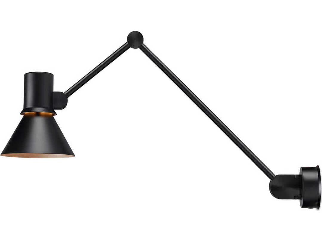 Anglepoise Type-80 1-Light Matte Black Swing Wall Sconce