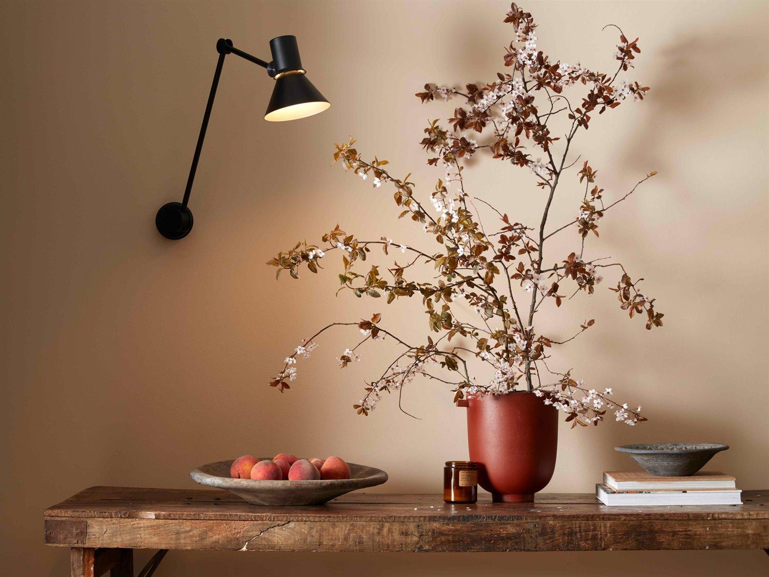 Anglepoise Type-80 1-Light Matte Black Swing Wall Sconce